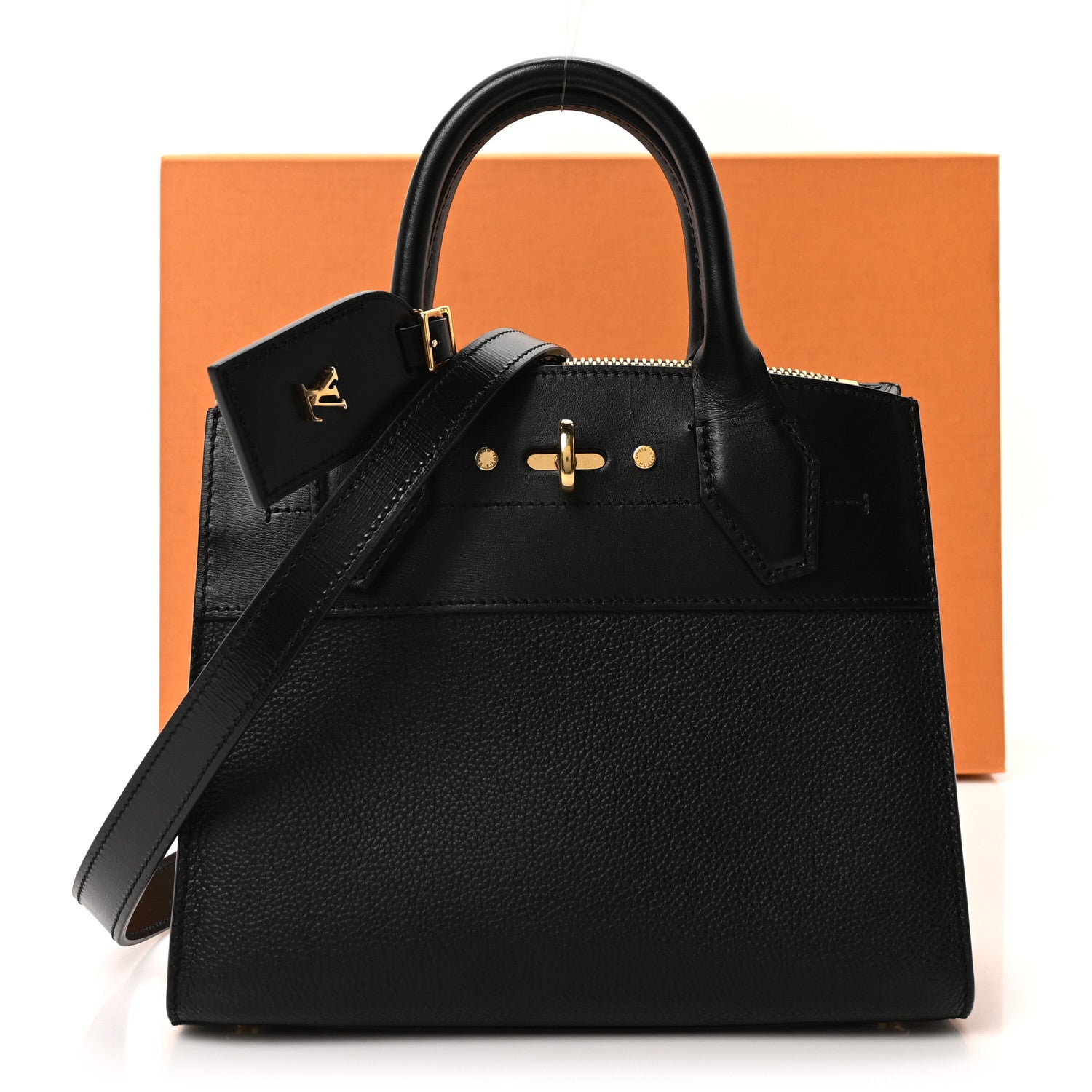 Calfskin City Steamer Mini Black