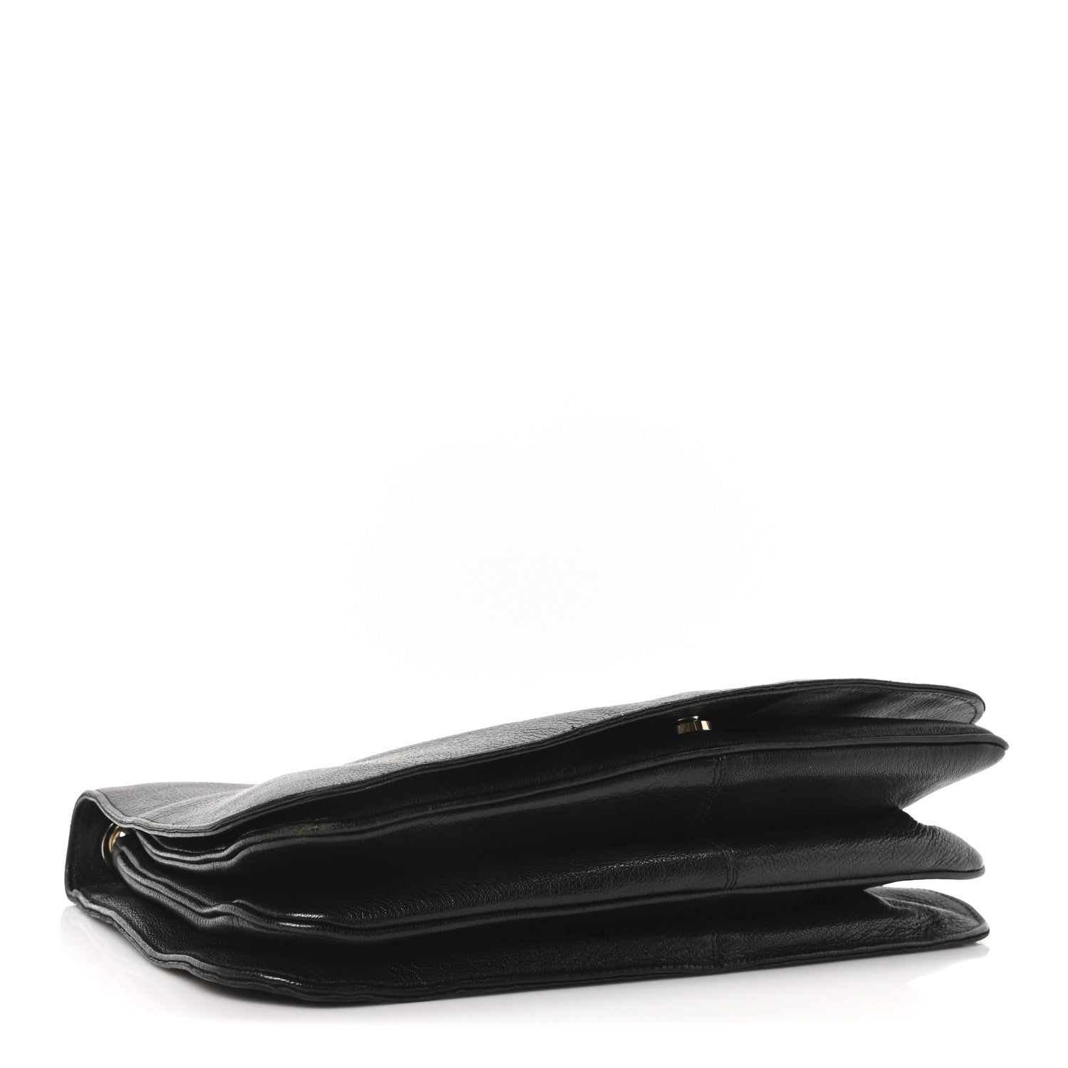 Calfskin Blondie Shoulder Flap Black
