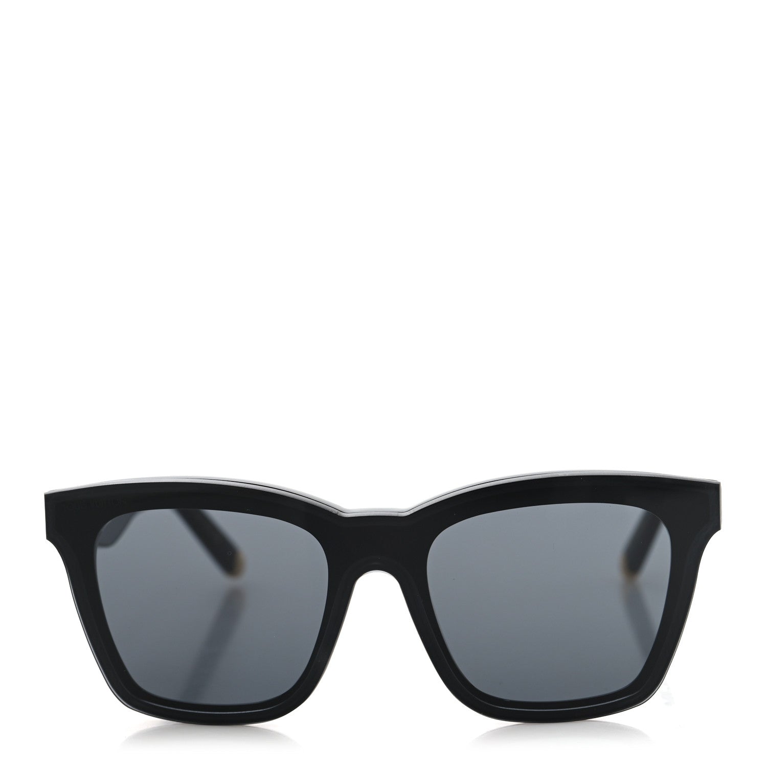 Acetate Nylon LV Script Square Sunglasses Z2970W Black