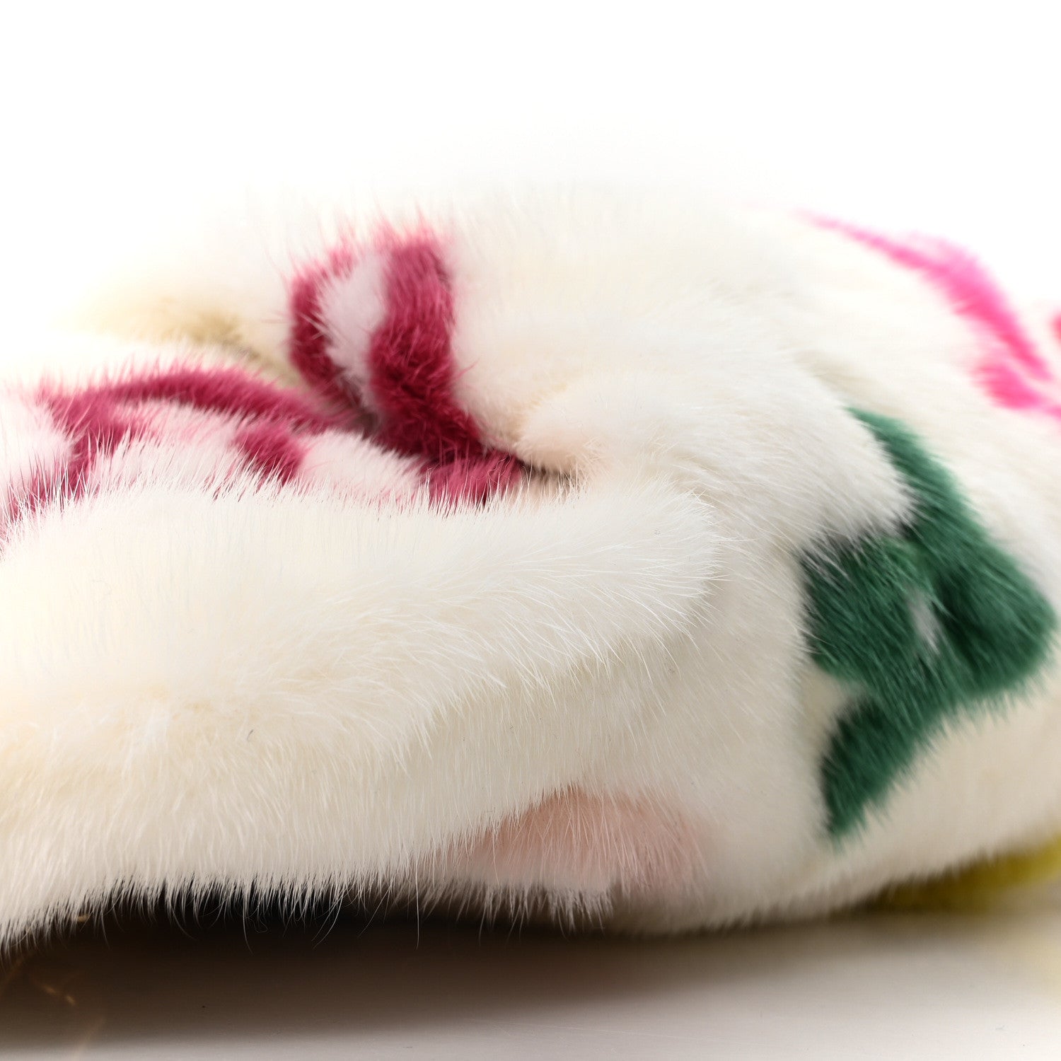 LV X TM Mink Ostrich Monogram Bum Bag White Multicolor