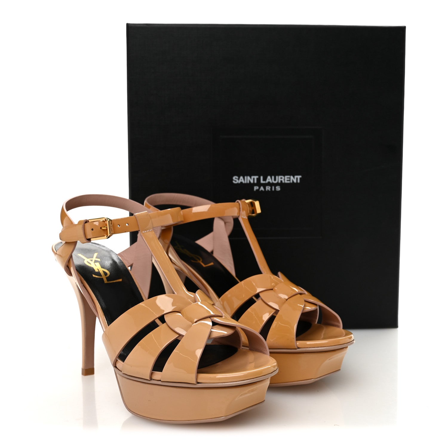 Patent Tribute 75 Platform Sandals 36.5 Pale Pink