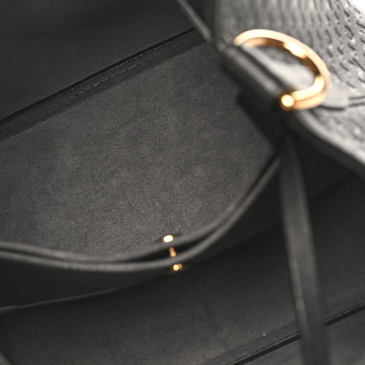 Calfskin Nanogram Embossed Neonoe BB Black