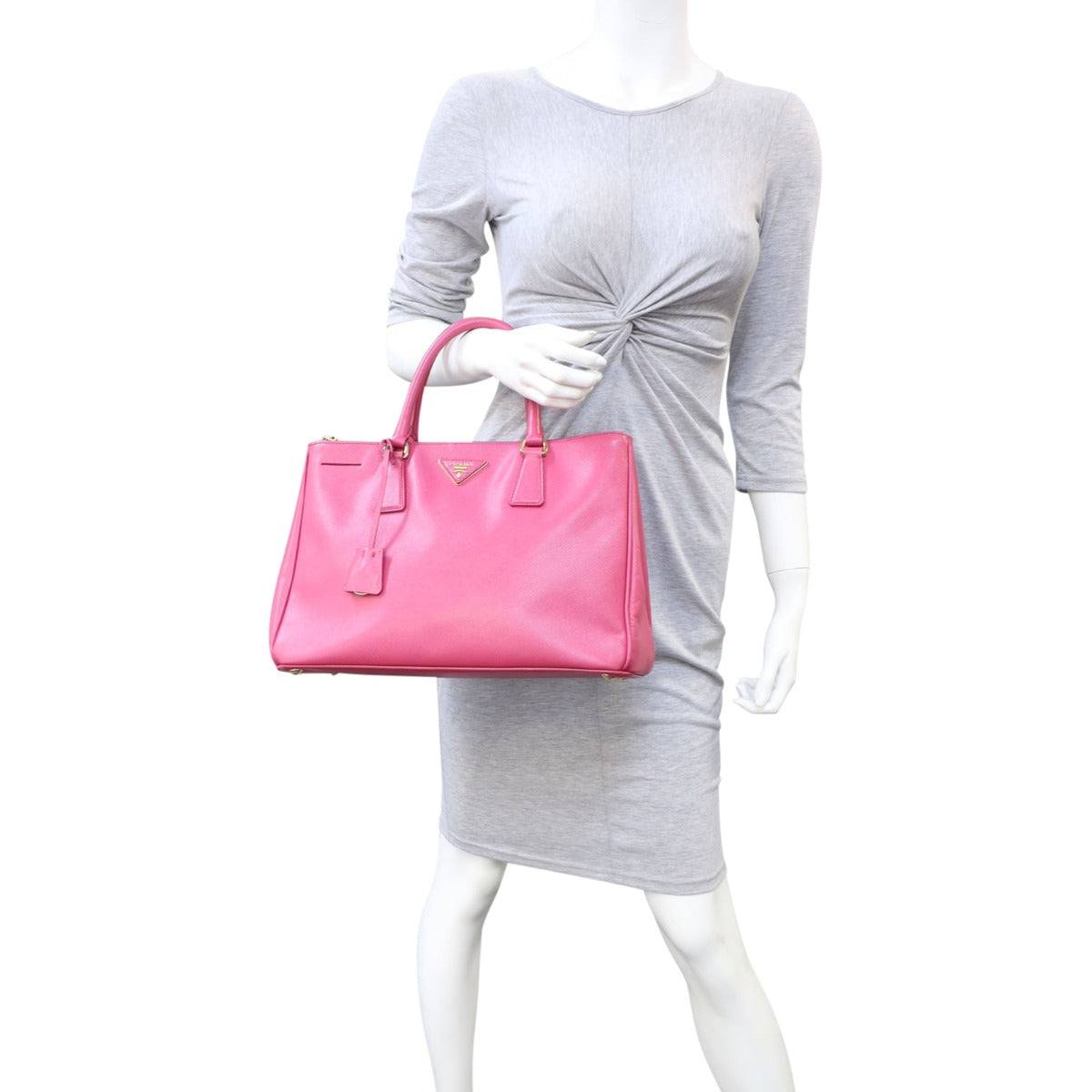 Prada Saffiano Galleria Double Zip Tote Medium