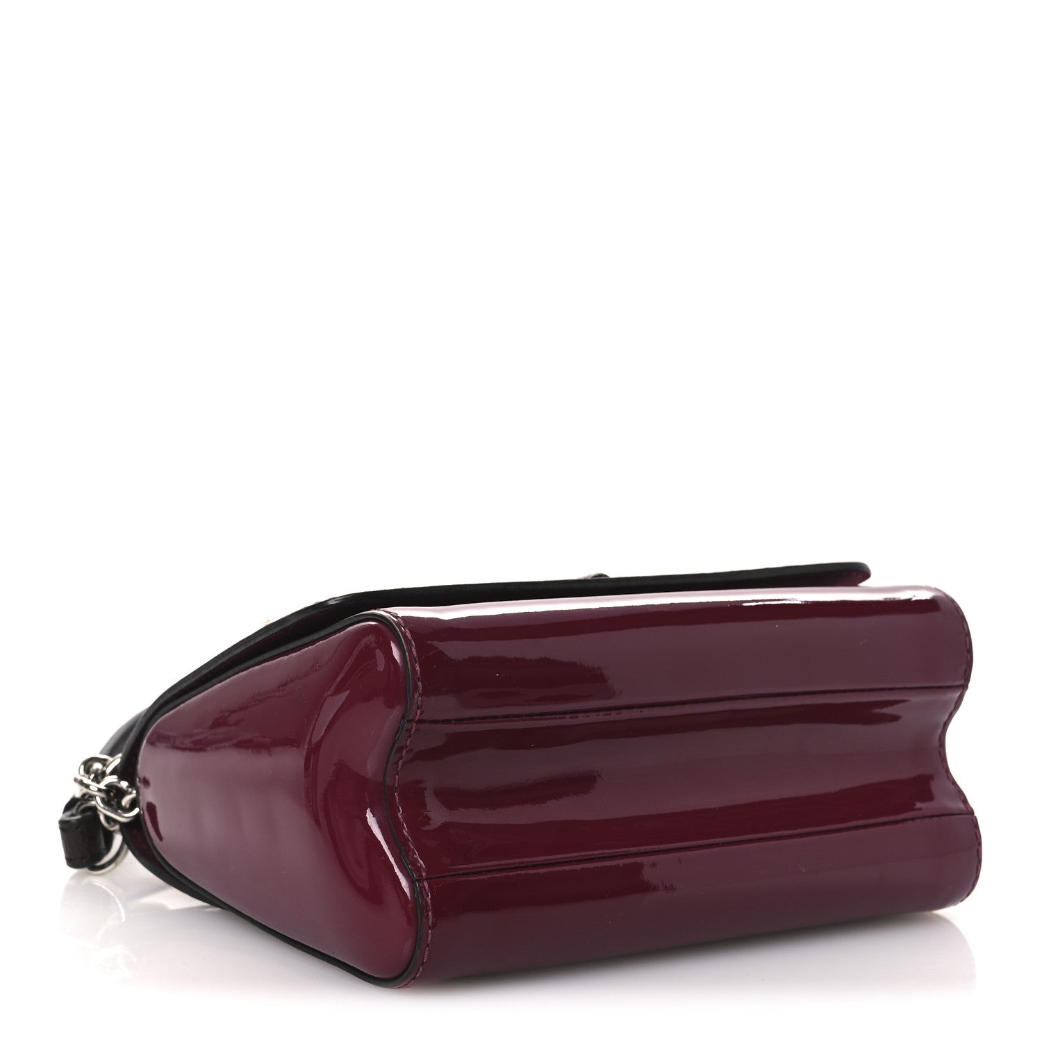 Patent Monogram Twist Shoulder Bag PM Magenta