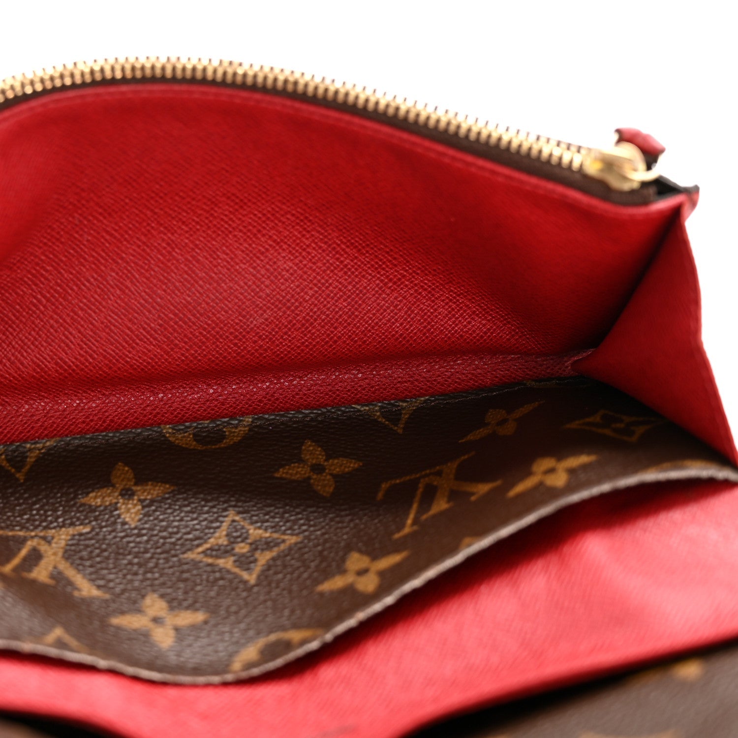 Damier Ebene Emilie Wallet Red