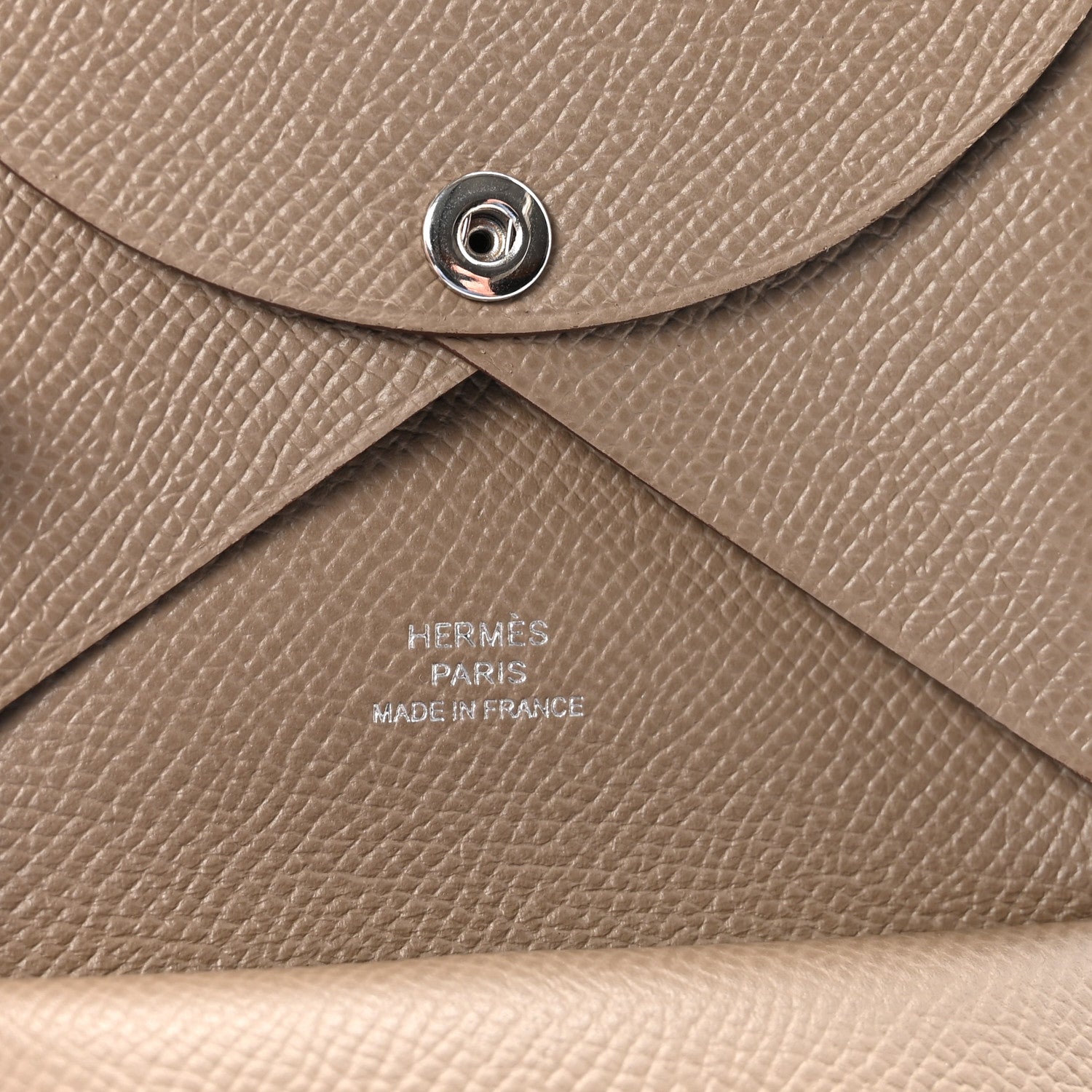 Epsom Calvi Duo Card Case Etoupe