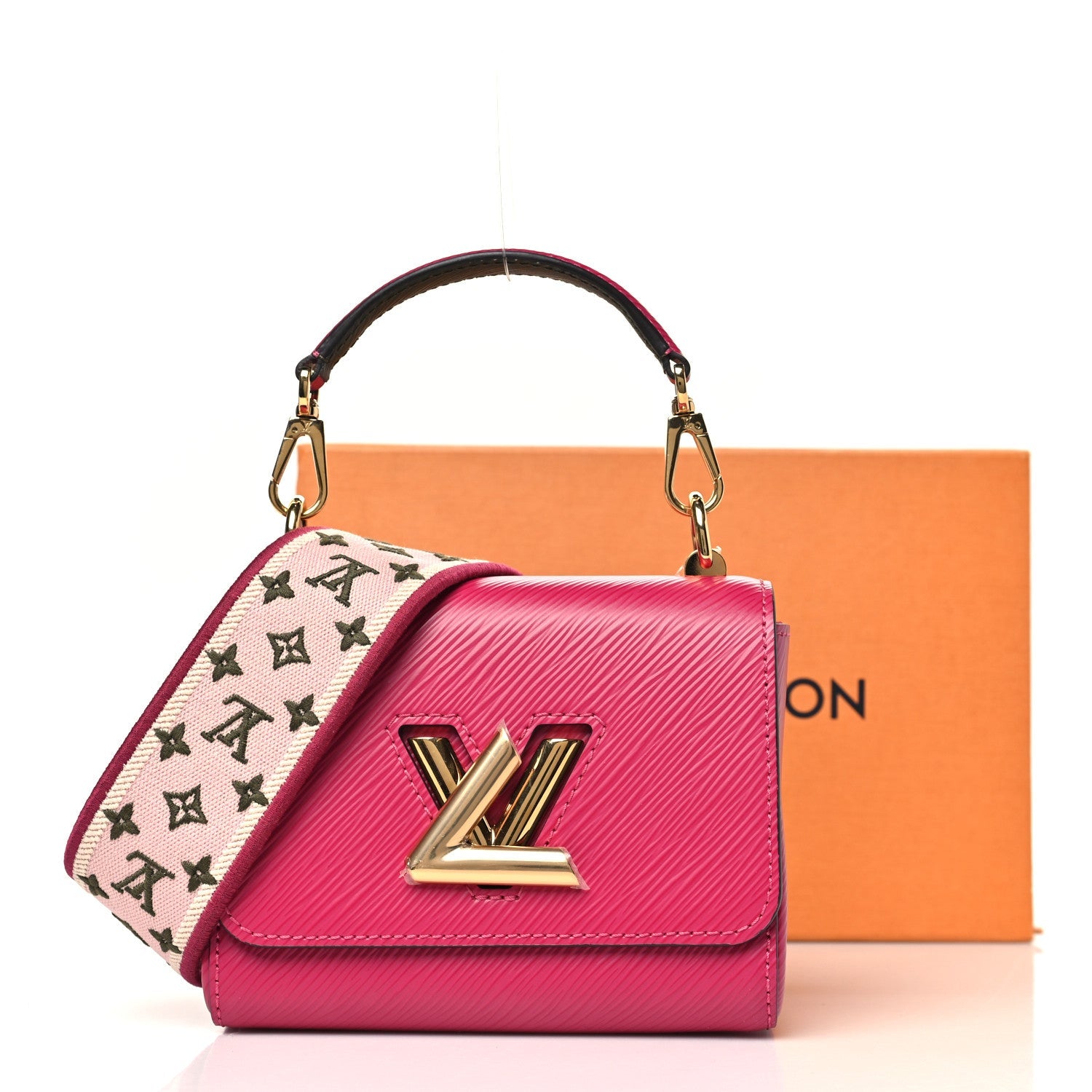Epi Twist Shoulder Bag Mini Agathe Rose Pink