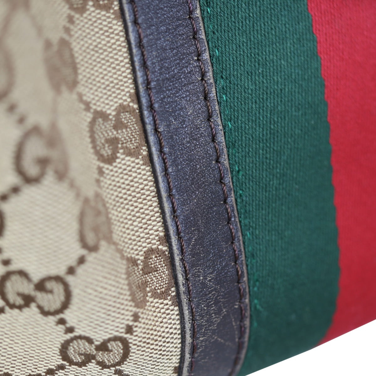 Gucci Vintage Web Original GG Boston Bag Medium