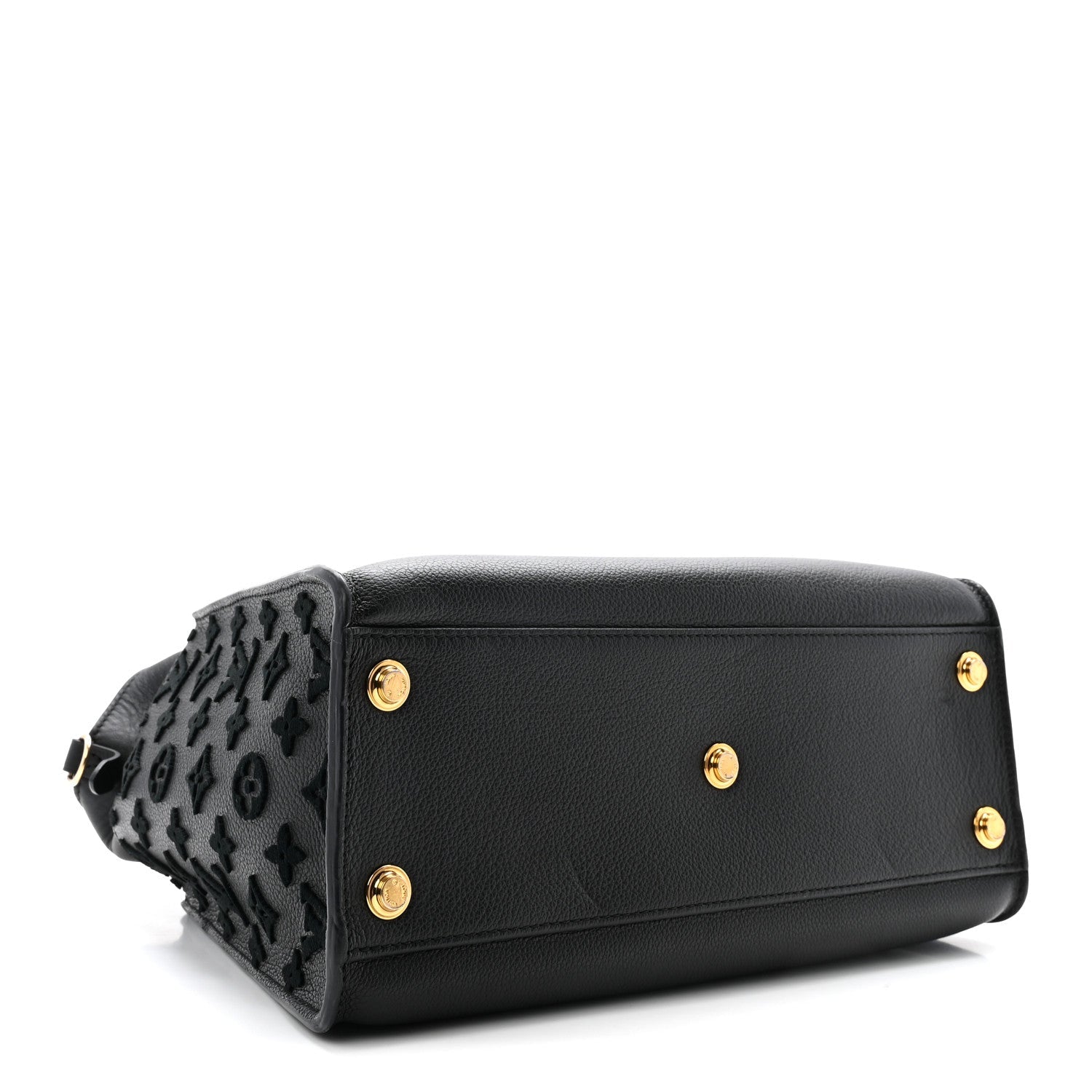 Calfskin Monogram Tufting On My Side Black