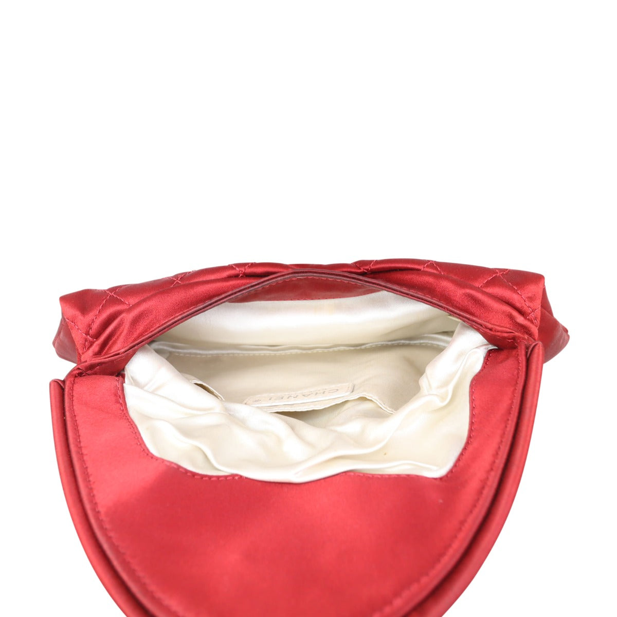Chanel Satin Half Moon Clutch