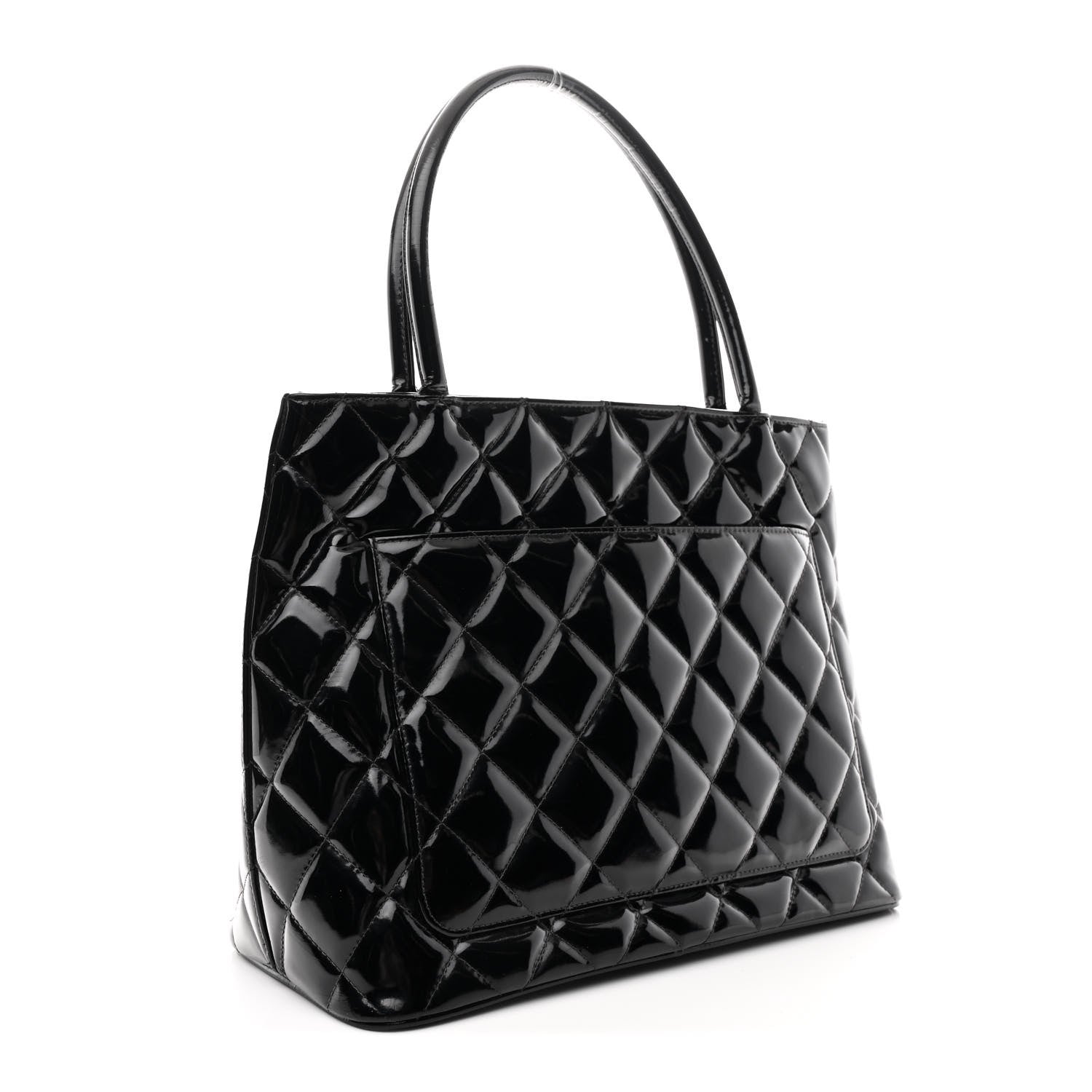 Patent Medallion Tote Black