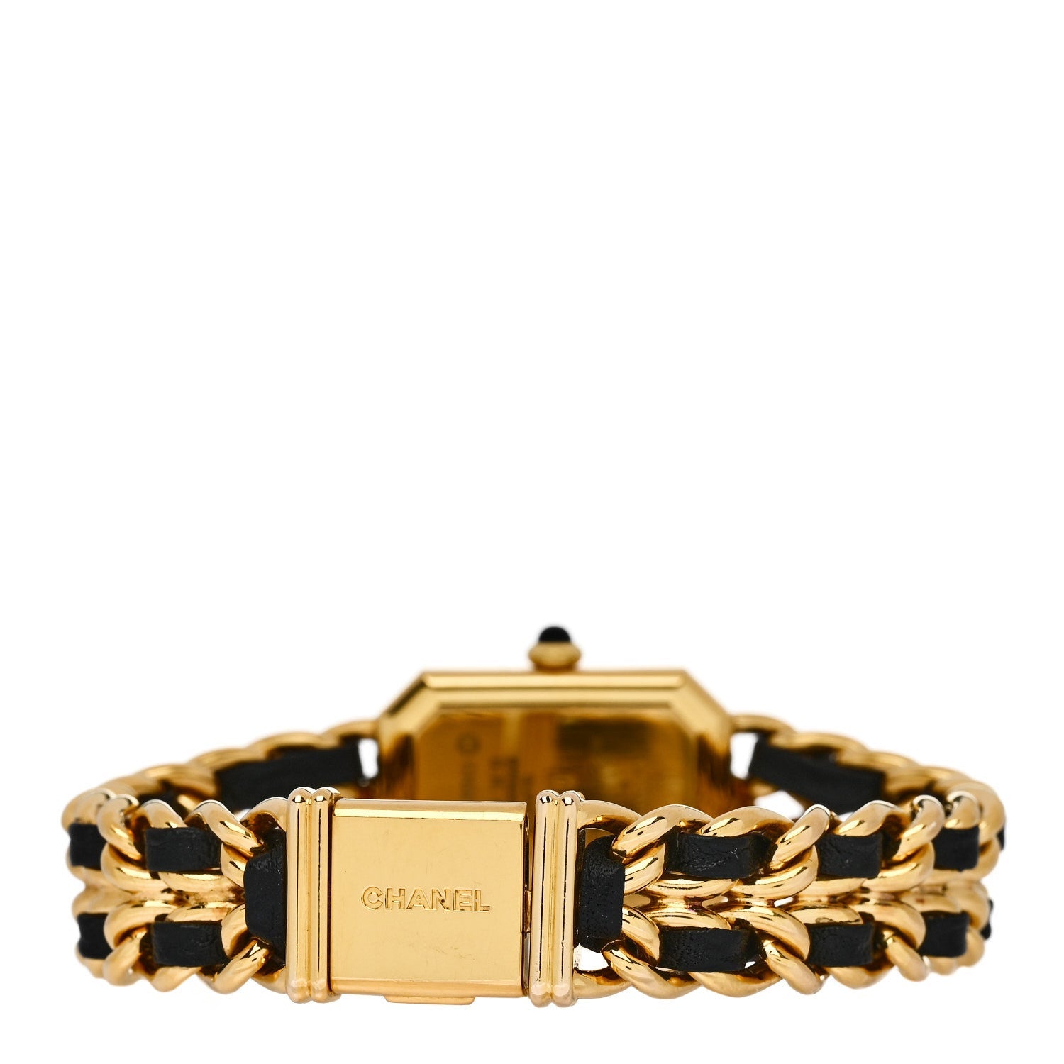 Stainless Steel Lambskin 20mm Chain Premiere Quartz Watch Gold L