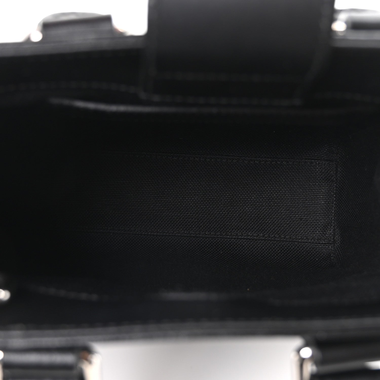 GG Supreme Monogram Appia Calfskin Web Mini Tote Bag Black