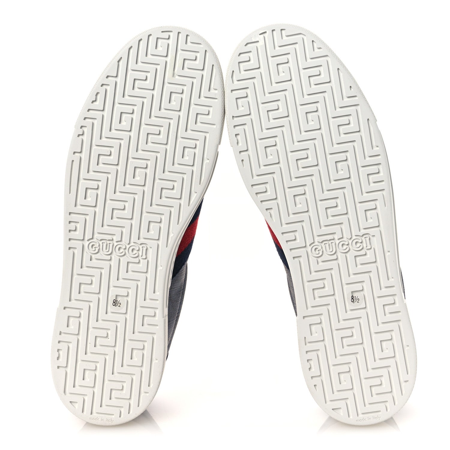 GG Supreme Monogram Web Mens New Ace Sneakers 8.5 Dark Blue