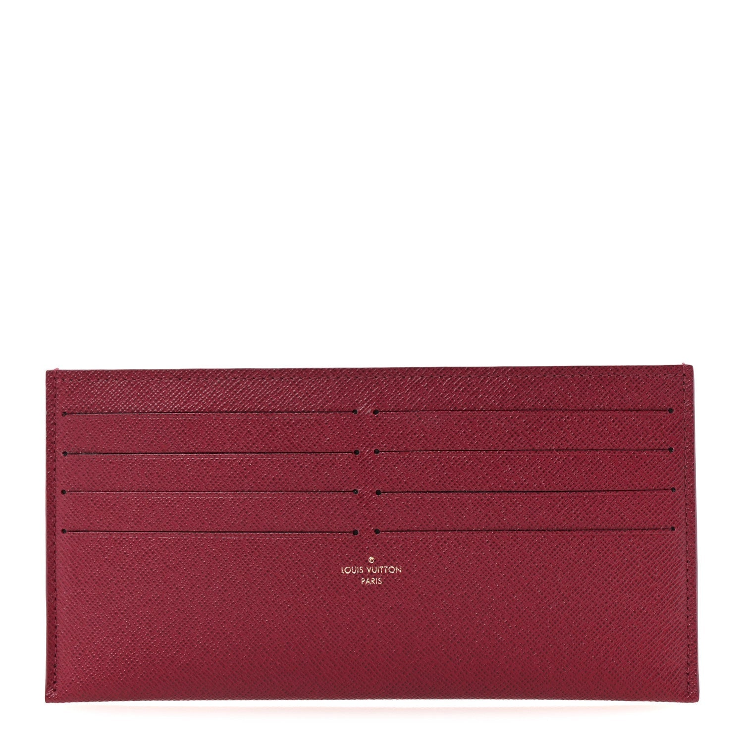 Calfskin Felicie Card Holder Insert Fuchsia