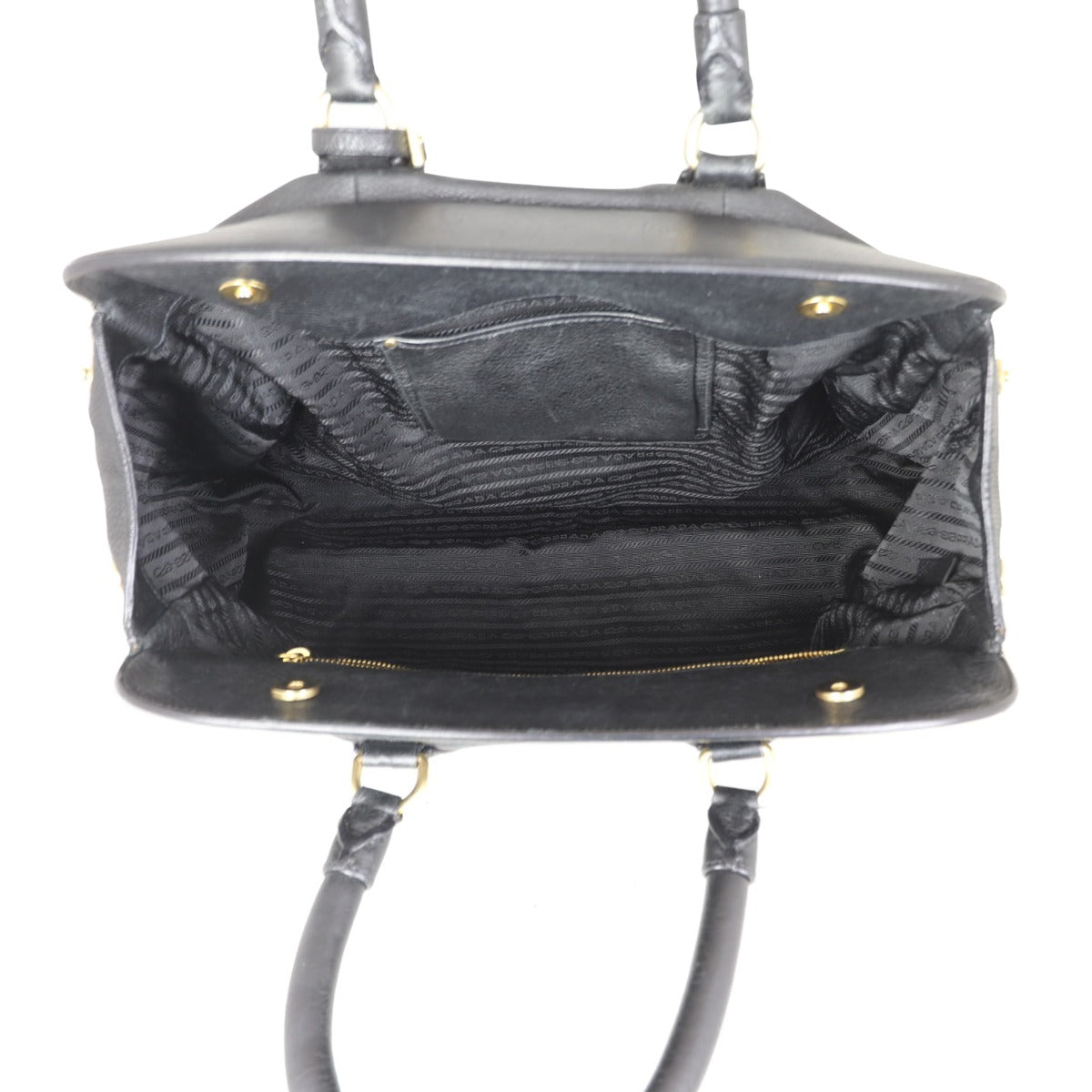 Prada Vitello Daino Top Handle Bag