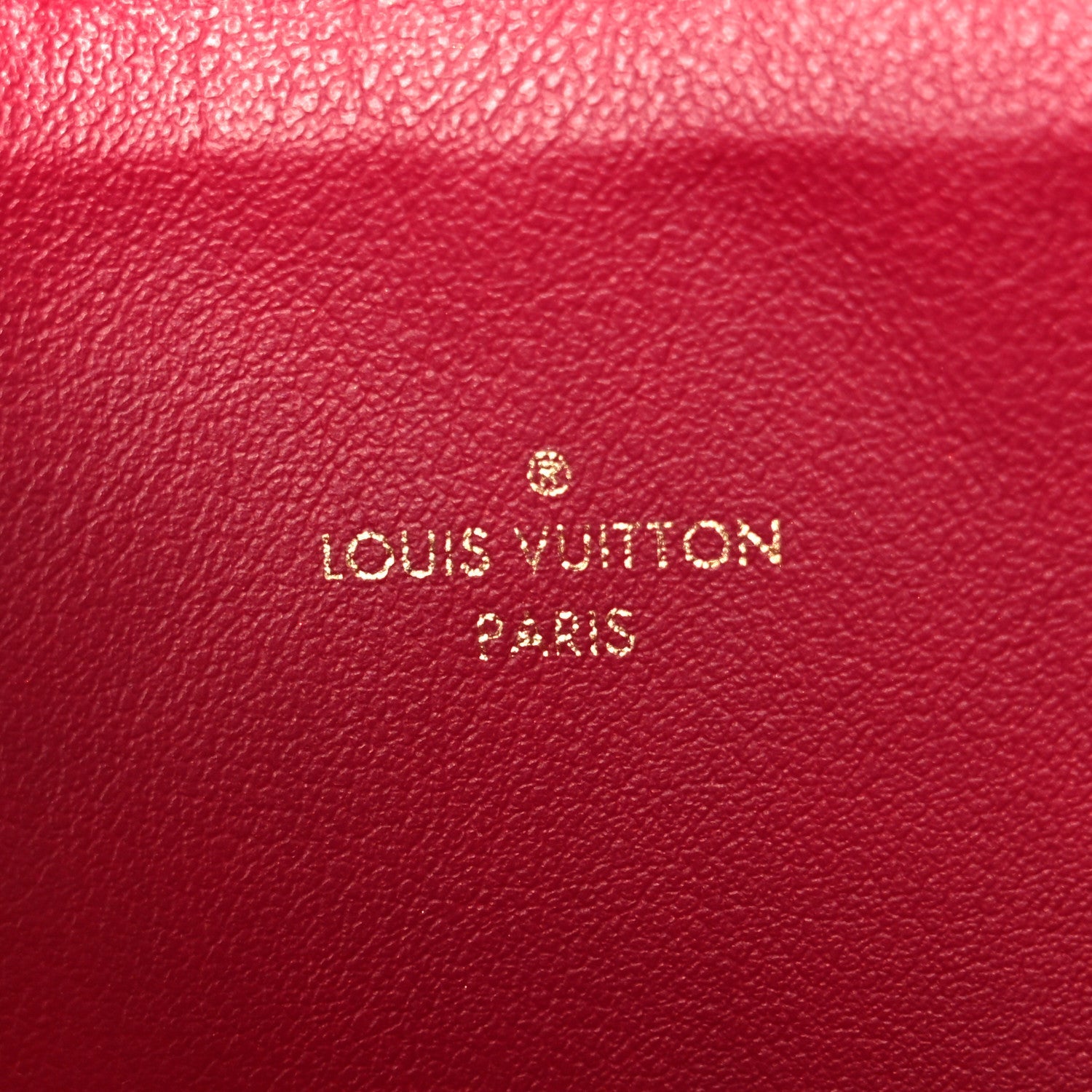 Monogram Pochette Felicie Chain Wallet Fuchsia