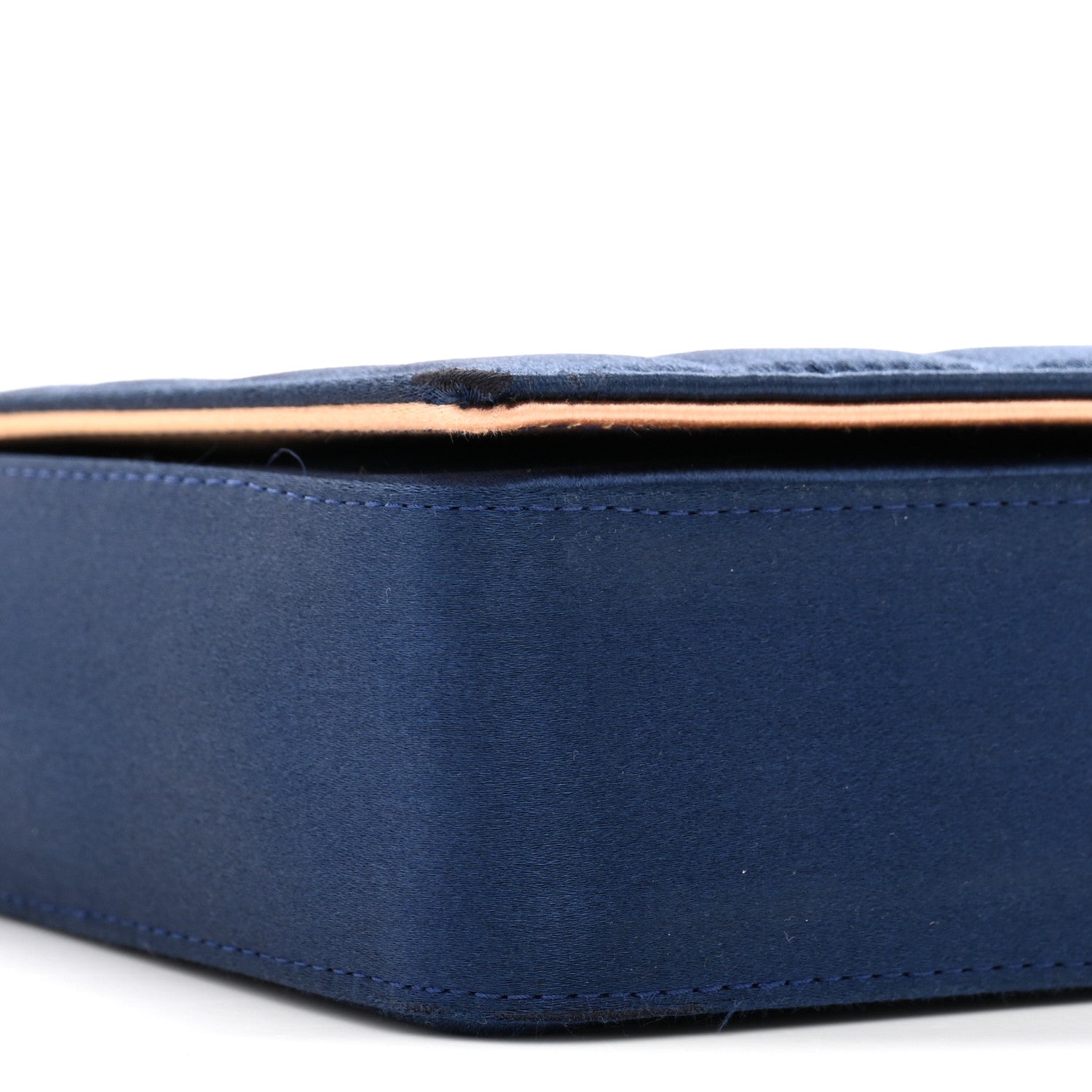 Satin Chocolate Bar Flap Blue Light Pink