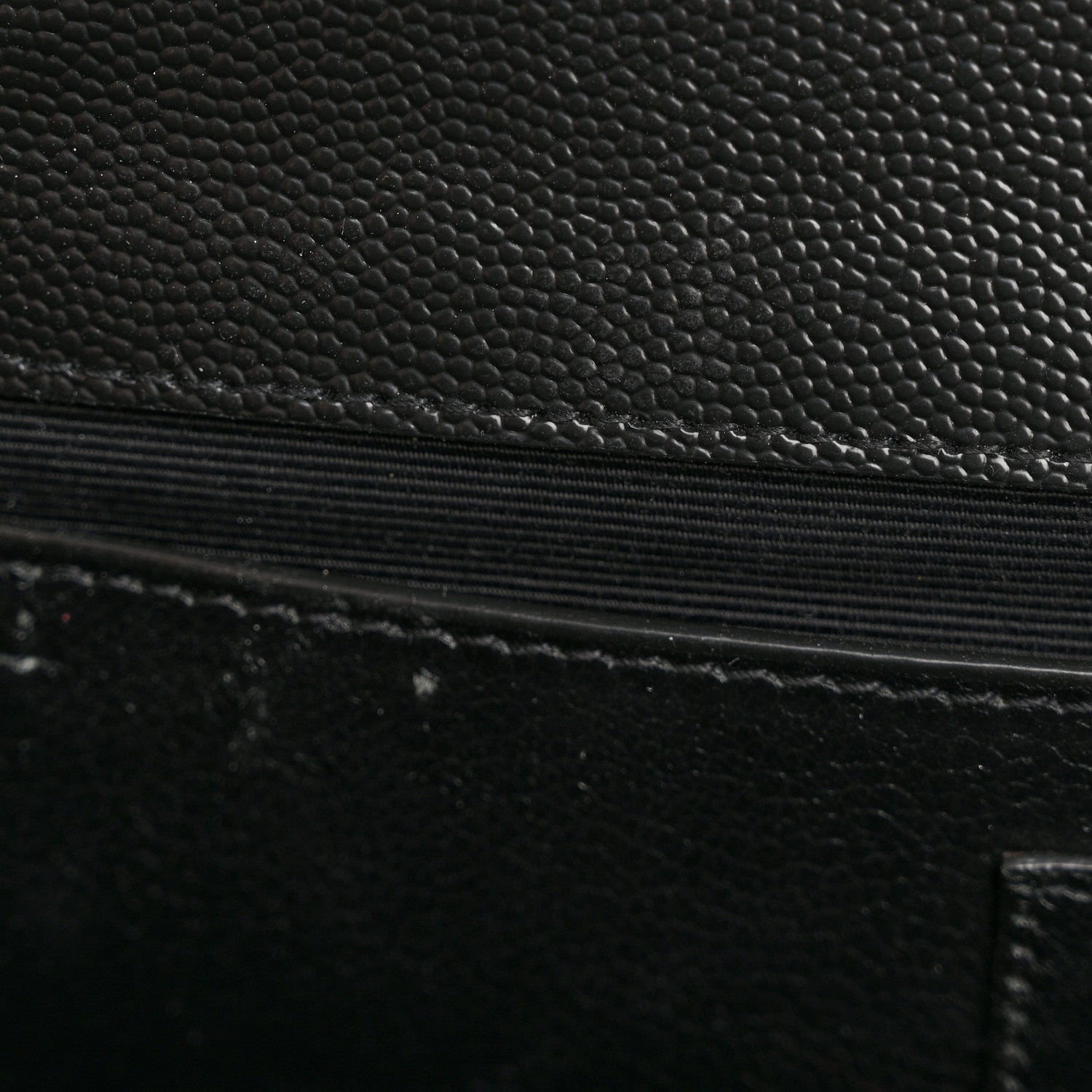 Grain De Poudre Textured Mixed Matelasse Triquilt Medium Monogram Satchel Black