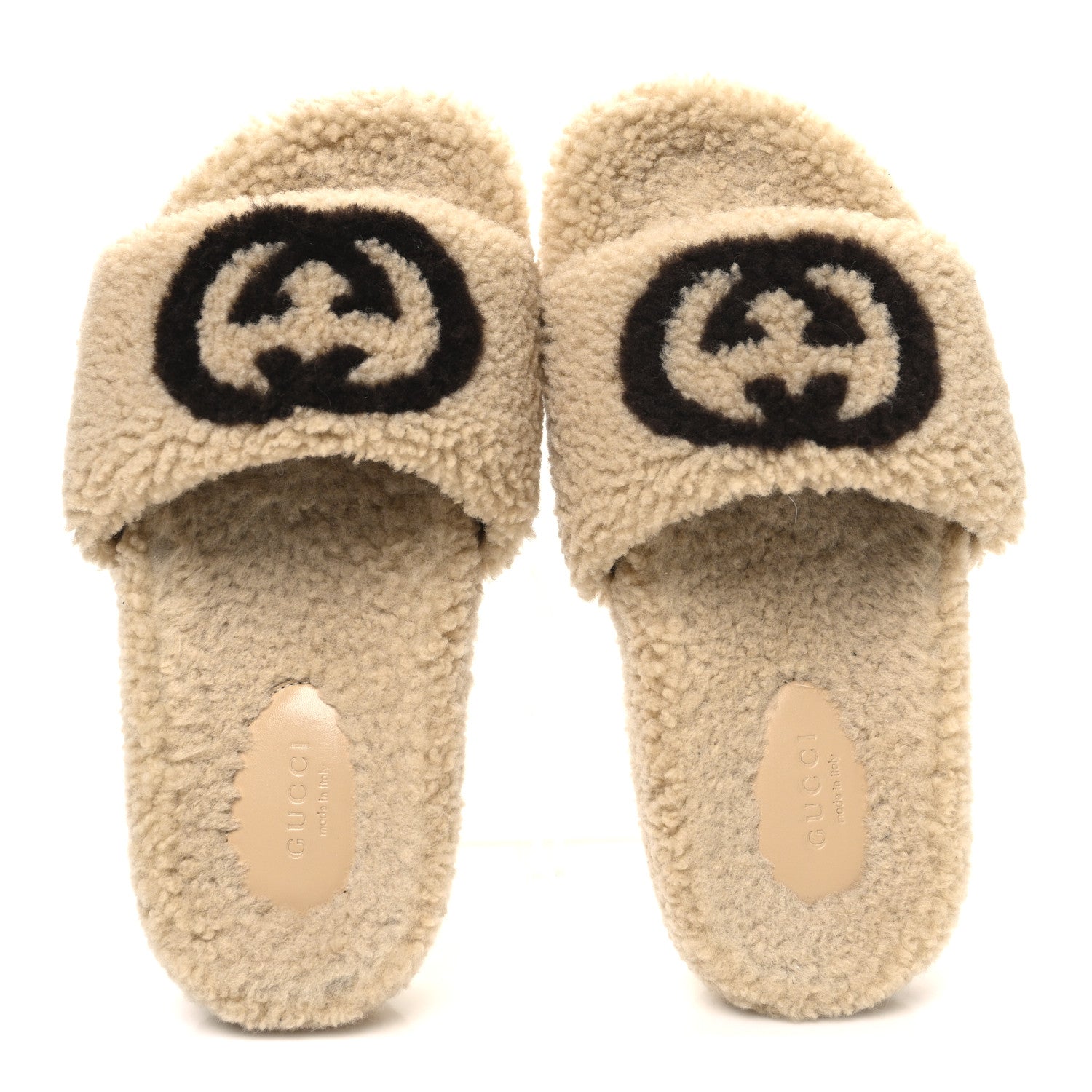 Shearling Womens Eileen Slide Sandals 37 Cocoa Butterscotch