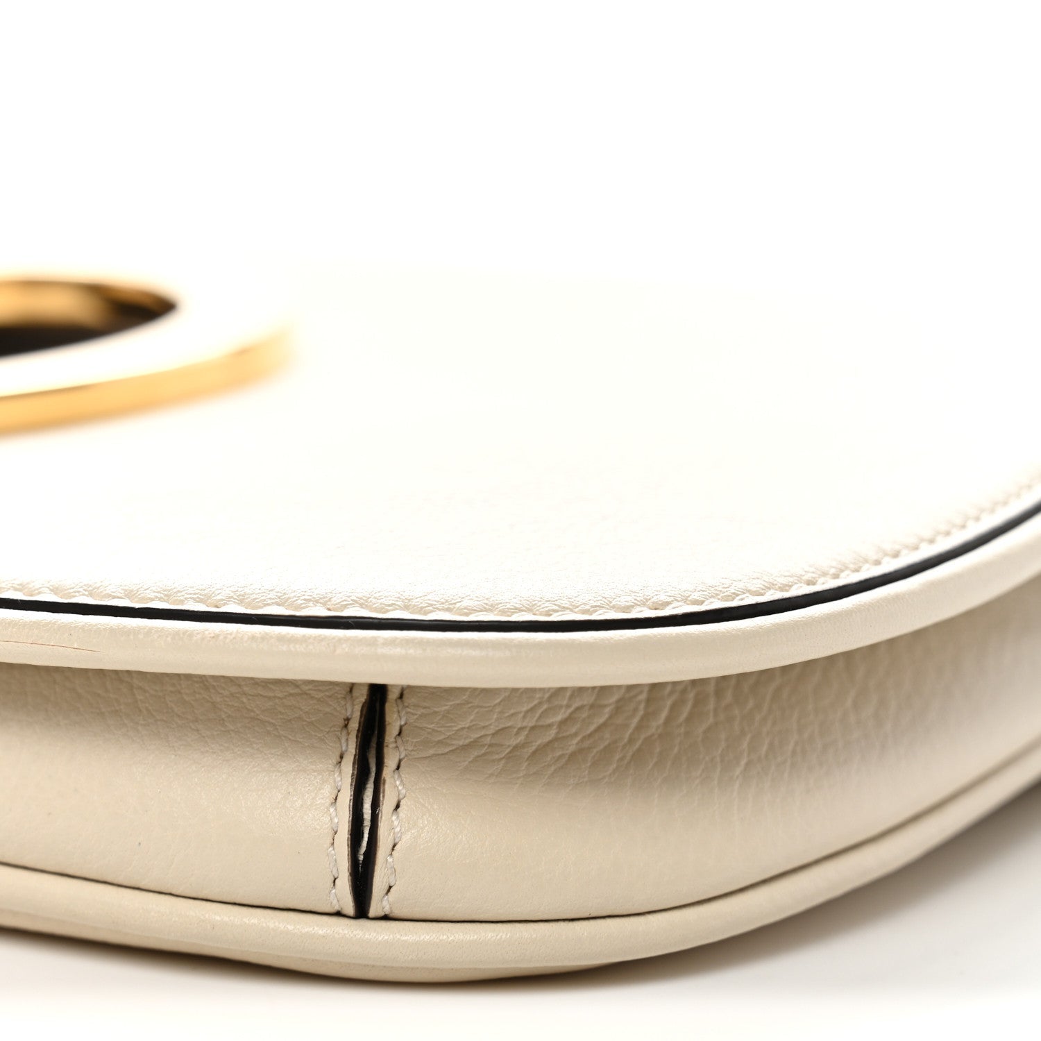 Roxy Calfskin Blondie Chain Shoulder Flap Bag Mystic White