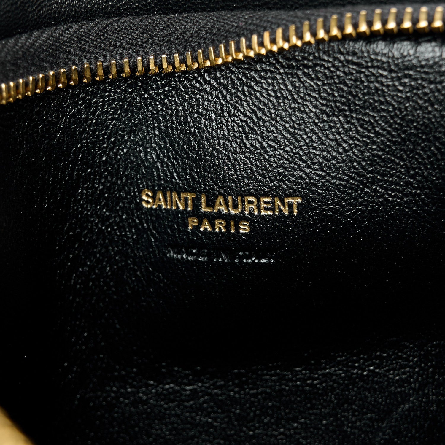Lambskin Small Calypso Pouch Black