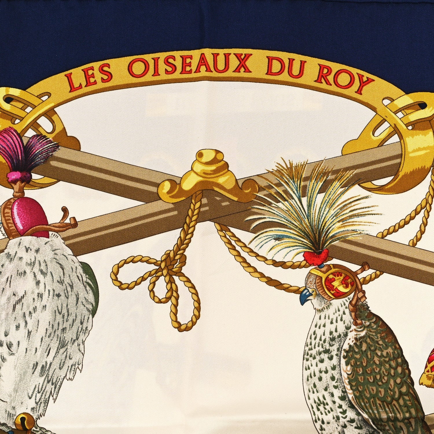 Silk Les Oiseaux Du Roy Scarf 90