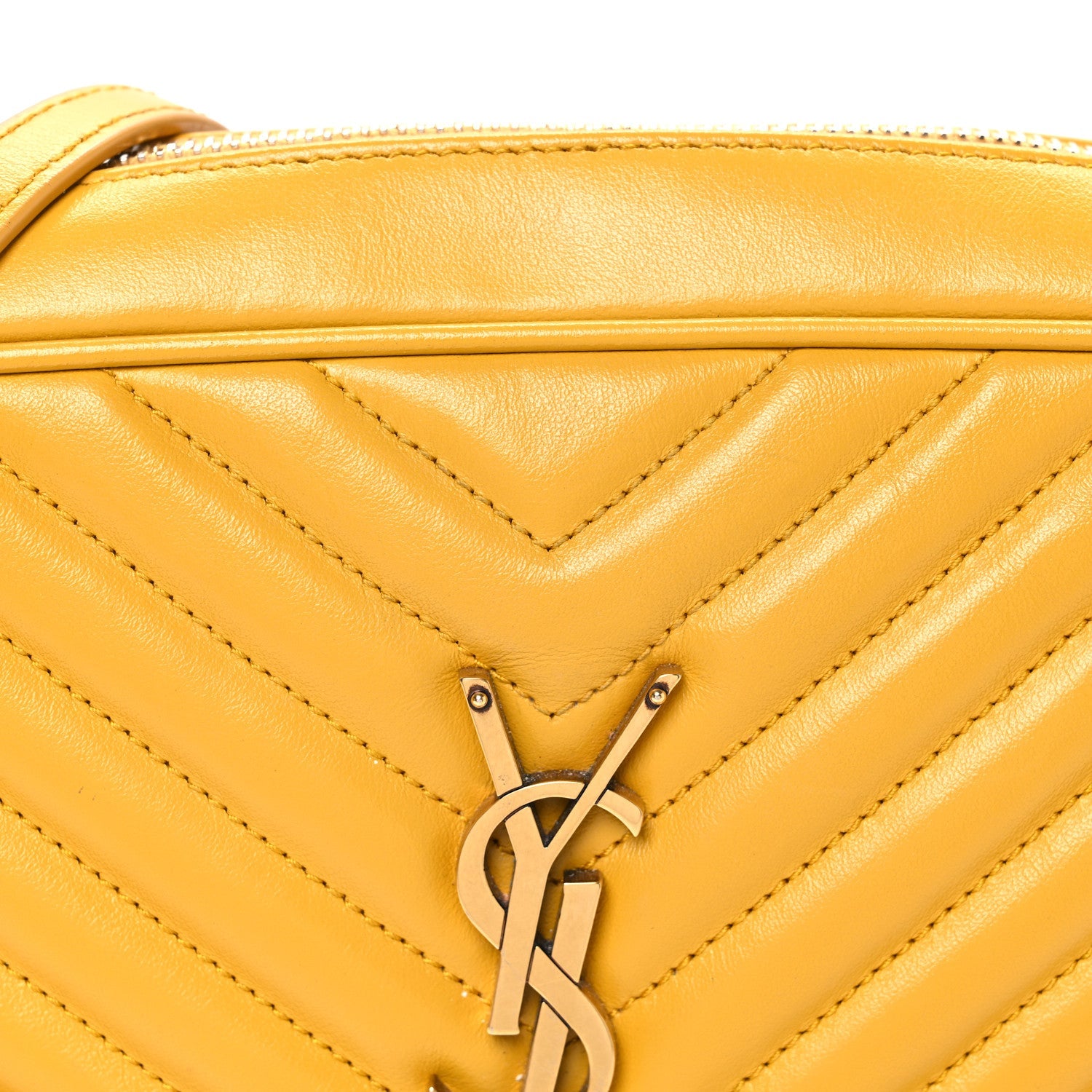 Calfskin Matelasse Monogram Lou Camera Bag Safran