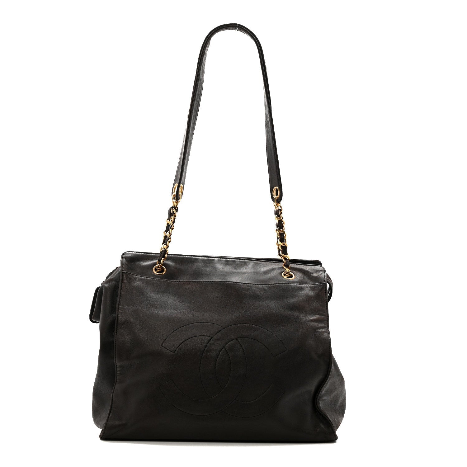 Lambskin CC Shoulder Bag Black