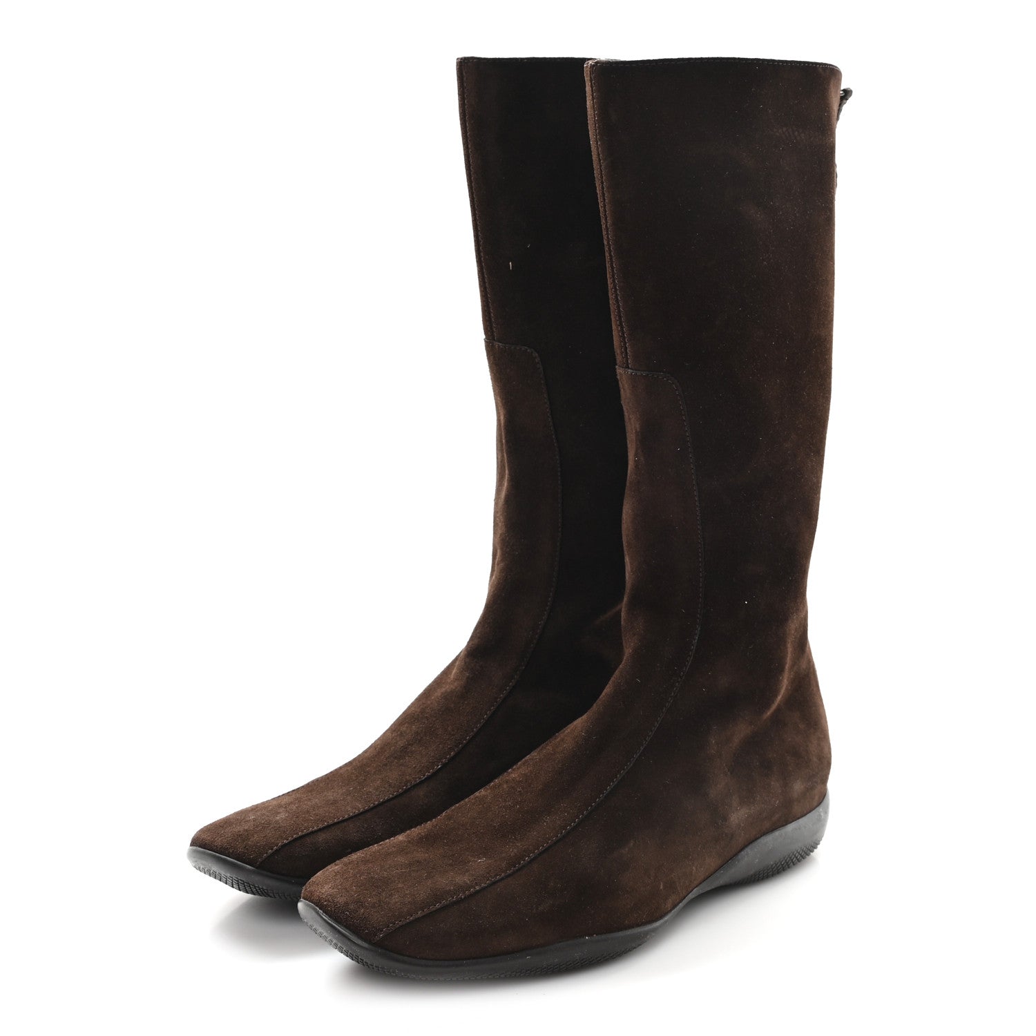 Suede Boots 36.5 Brown