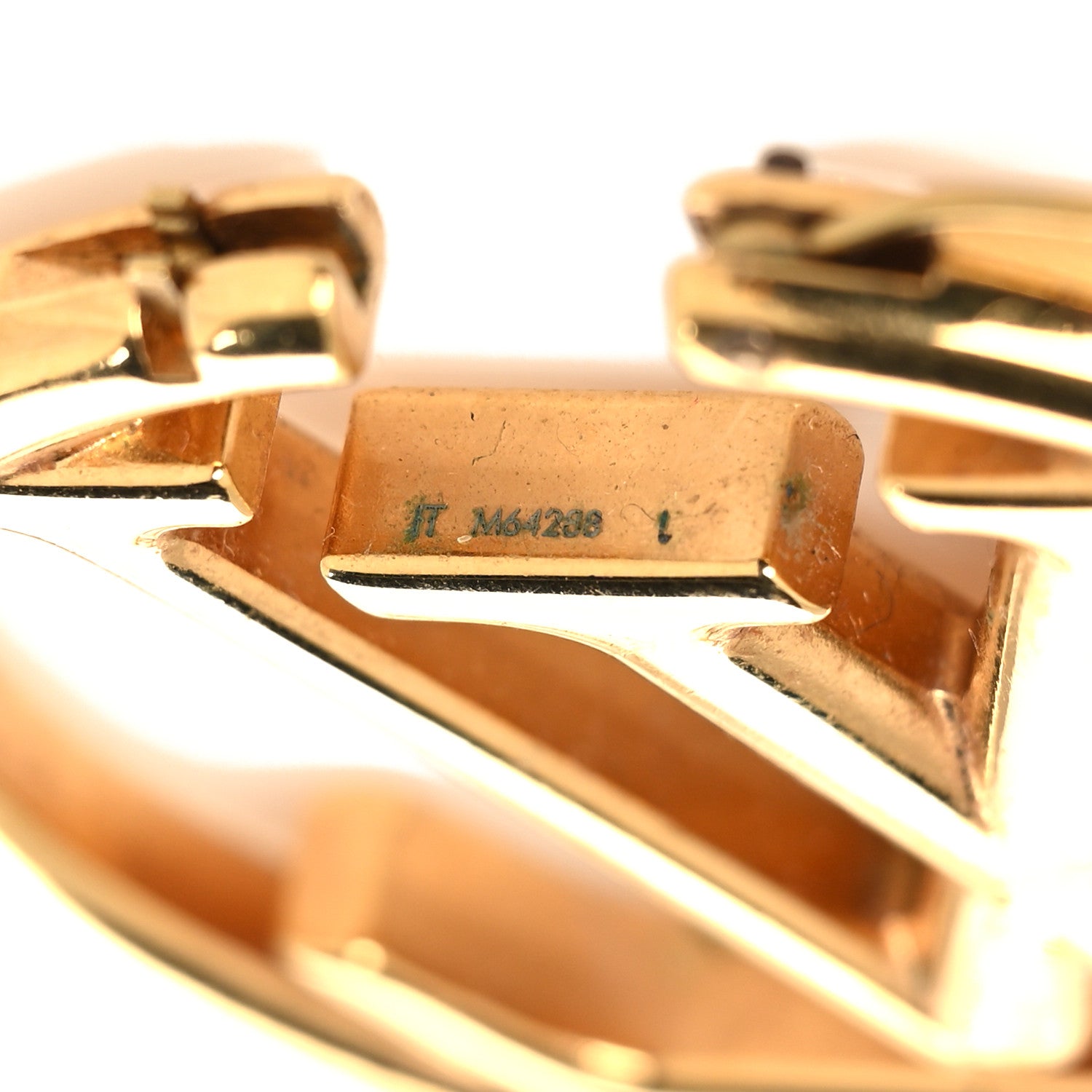 Metal Louise Hoop Earrings Gold