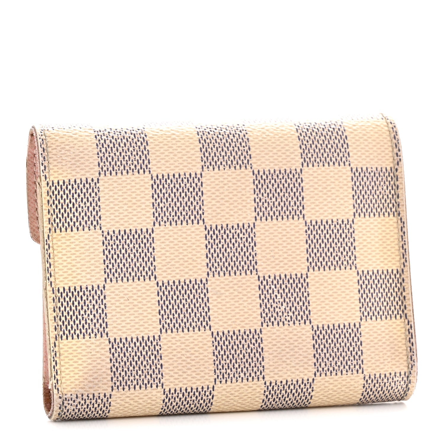 Damier Azur Victorine Wallet Rose Ballerine