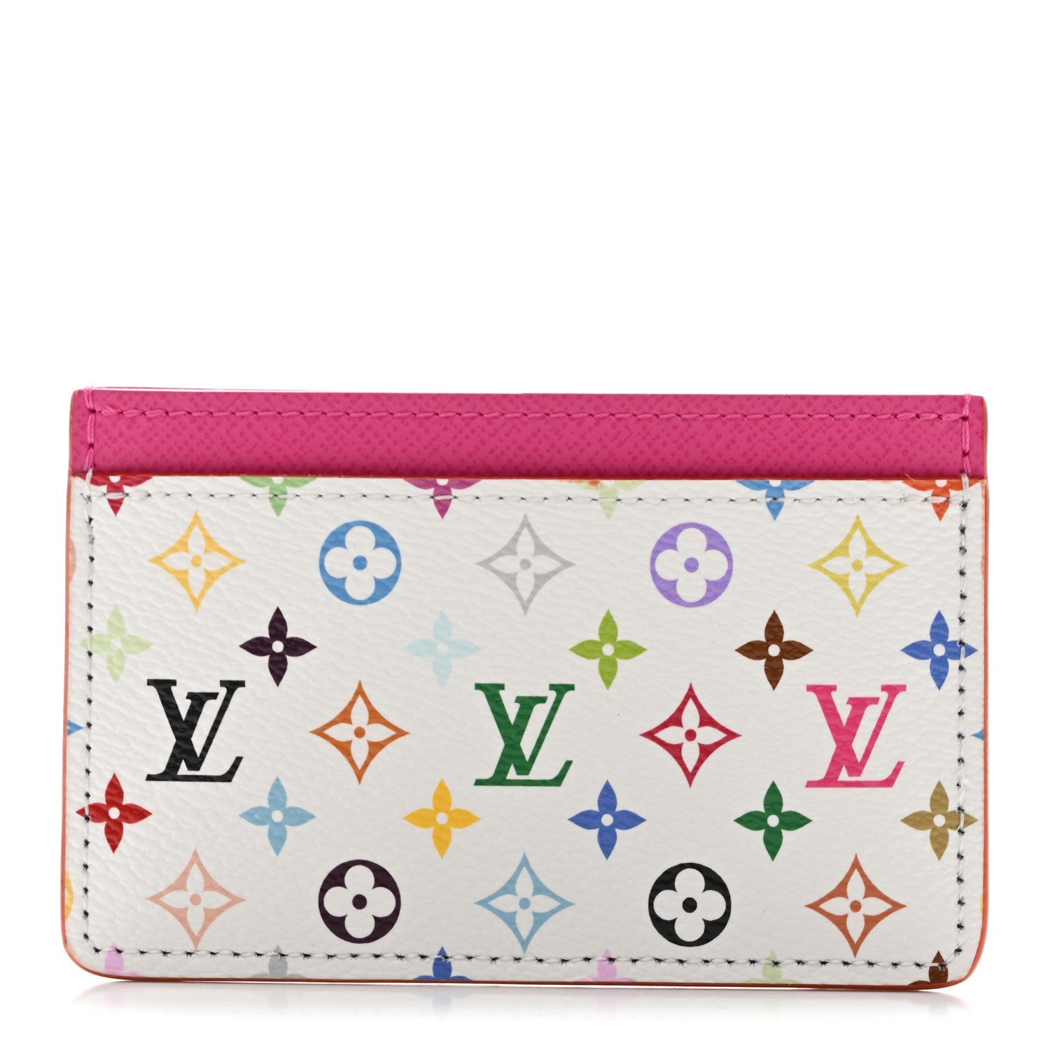 LV X TM Monogram Multicolor Card Holder Kawaii Pink