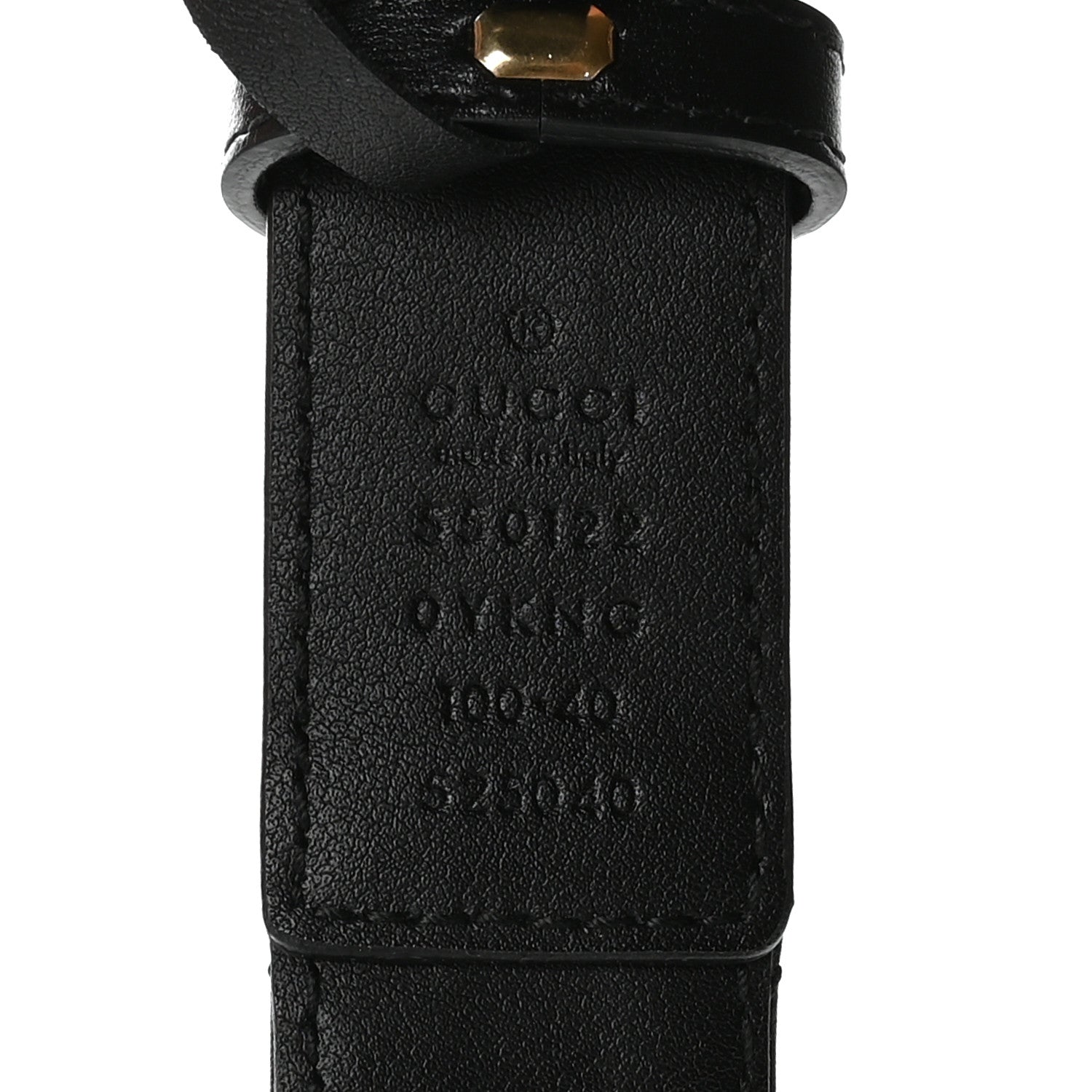 Calfskin Trapuntata Zumi Belt 100 40 Black