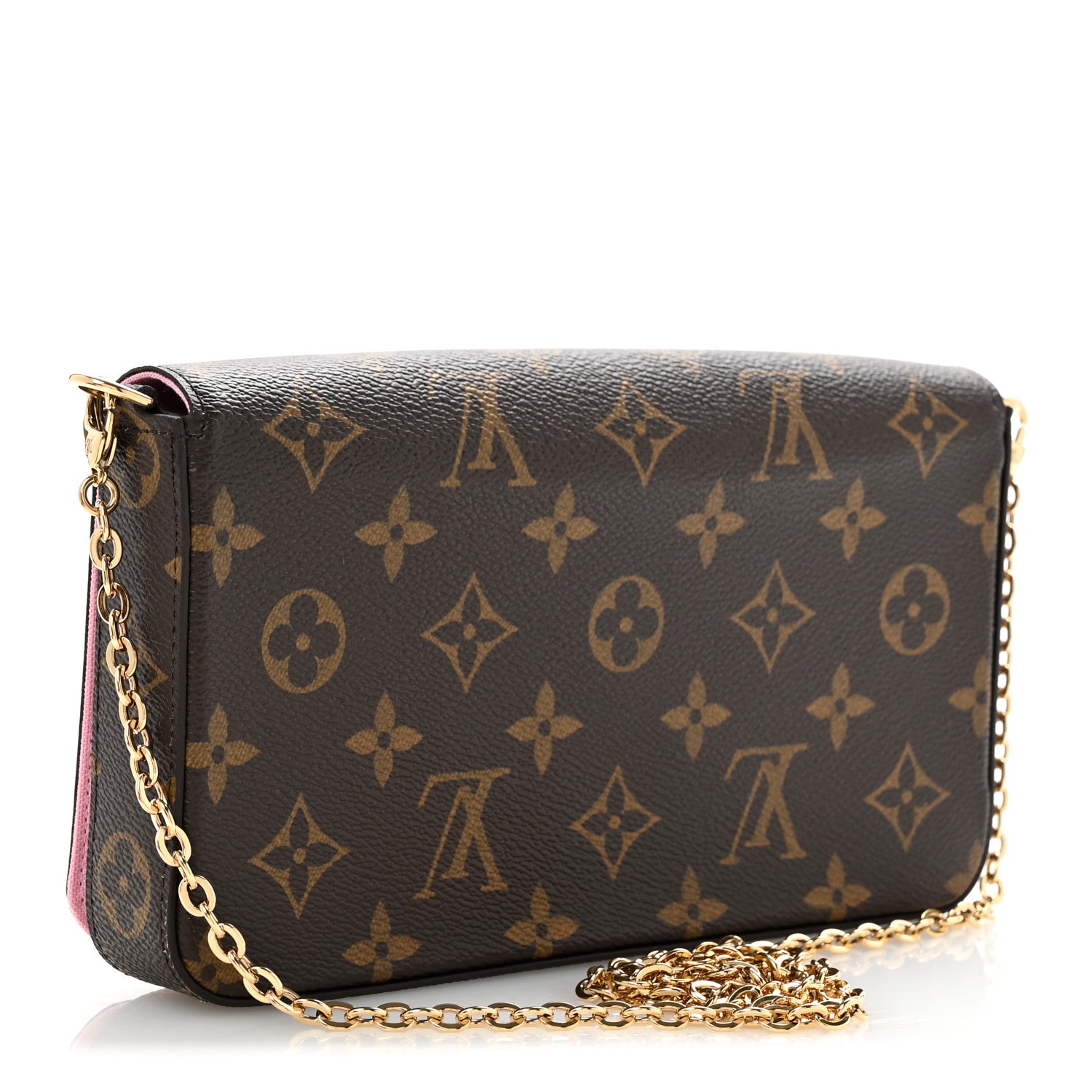 Monogram 2022 Christmas Animation Paris Pochette Felicie Chain Wallet Pink