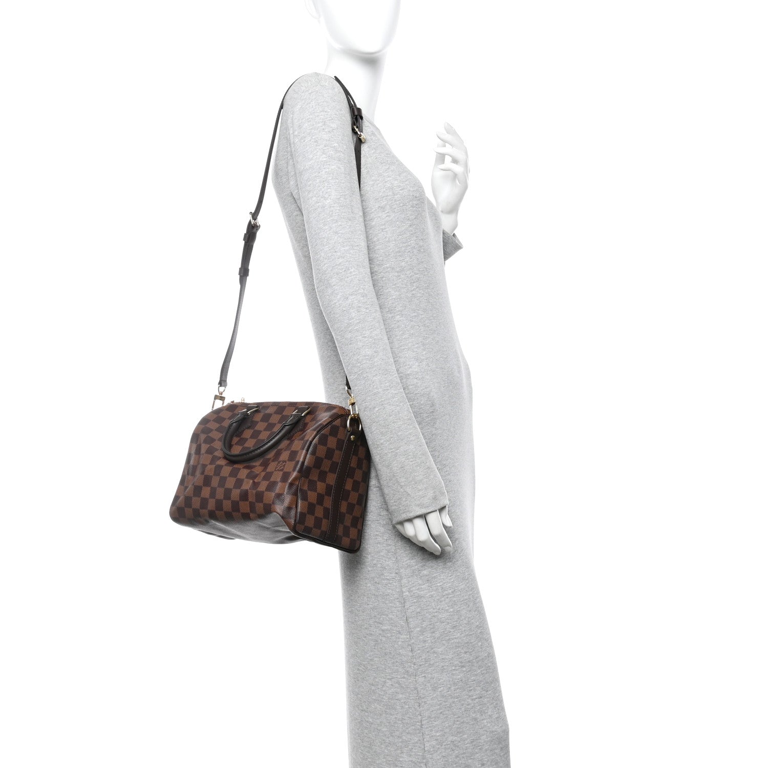 Damier Ebene Speedy Bandouliere 25
