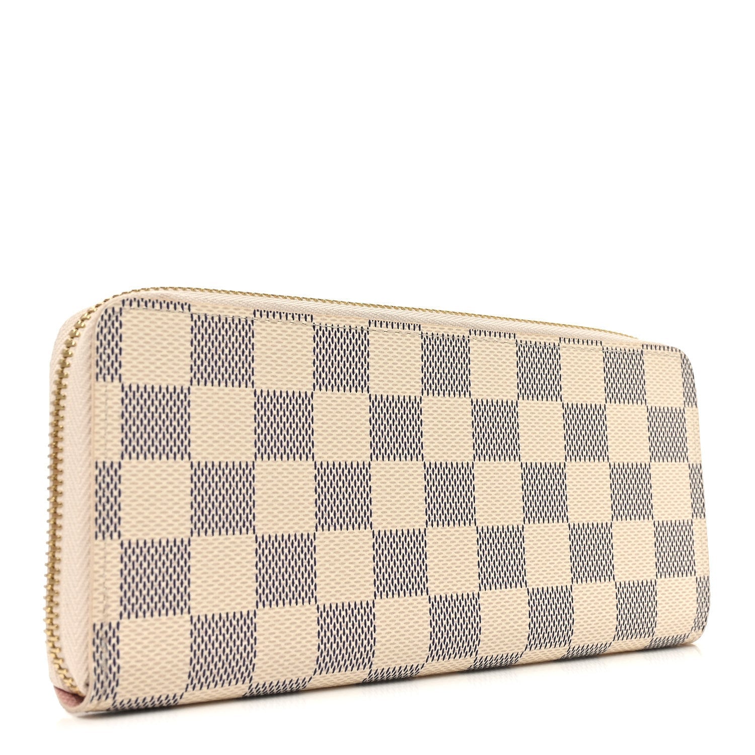 Damier Azur Clemence Wallet Rose Ballerine