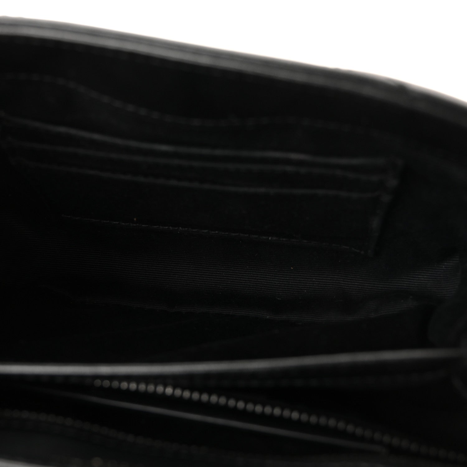 Calfskin Y Quilted Monogram Monochrome Toy Loulou Crossbody Bag Black