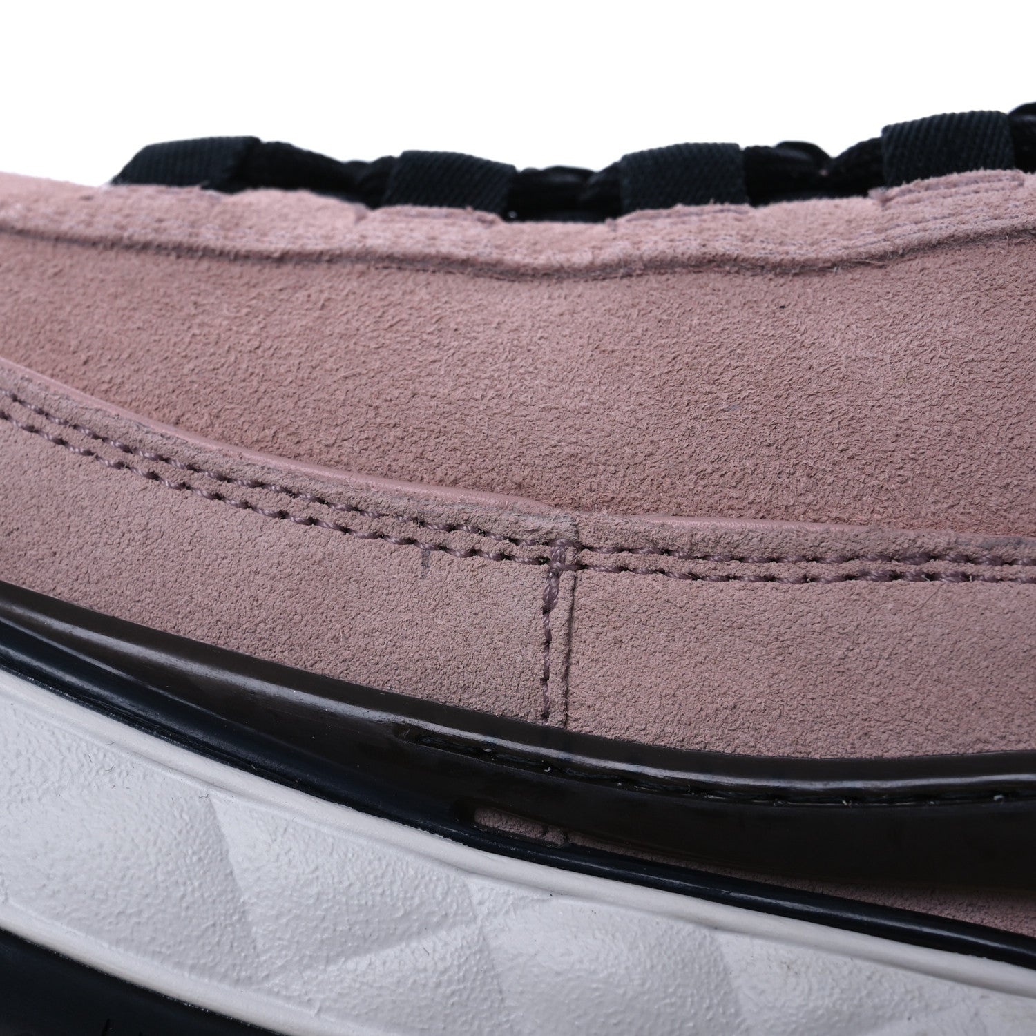 Suede Calfskin Nylon Grosgrain CC Sneakers 39.5 Light Pink