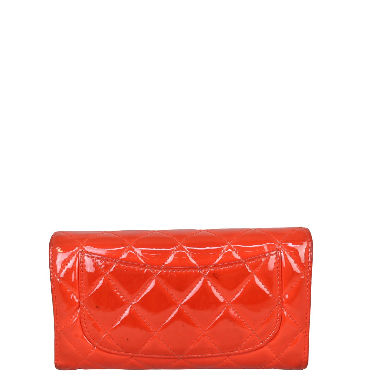 Chanel Classic Flap Long Wallet | Red Patent