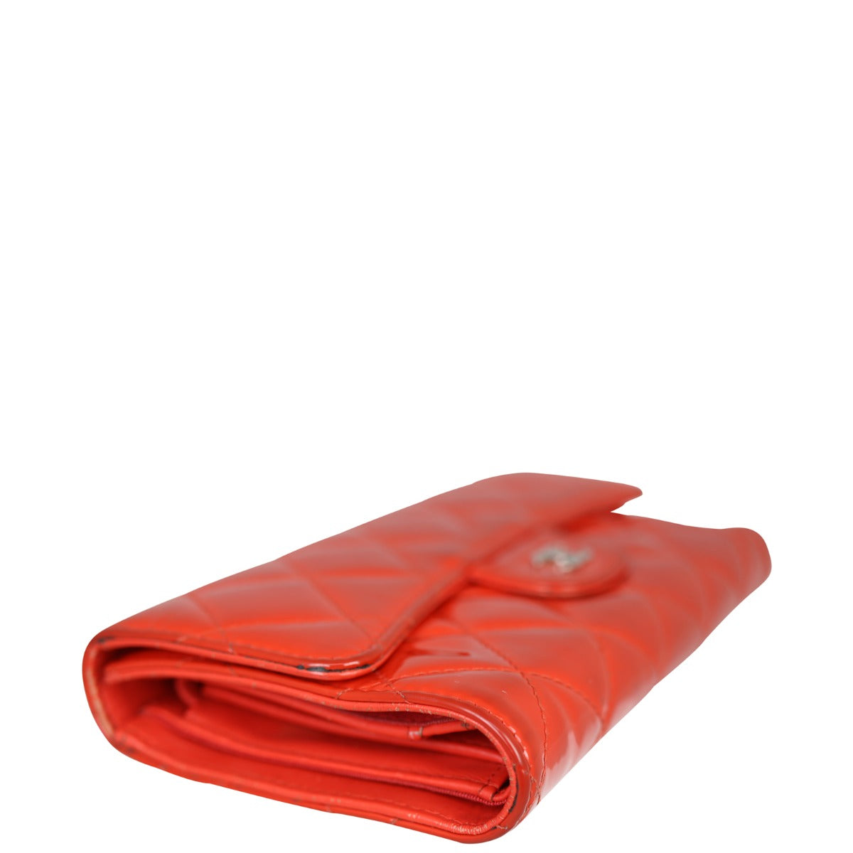 Chanel Classic Flap Long Wallet | Red Patent