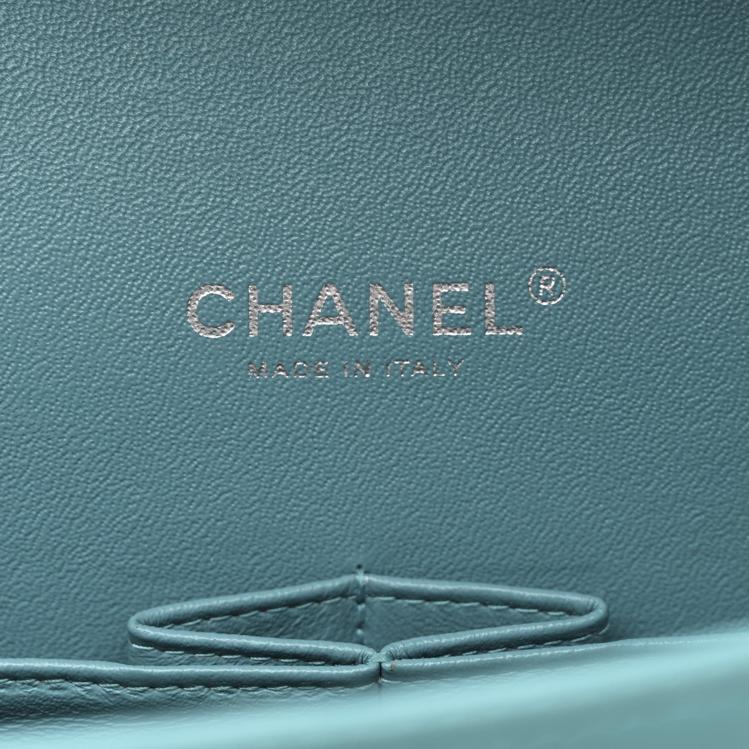 Lambskin Quilted Maxi Double Flap Light Blue