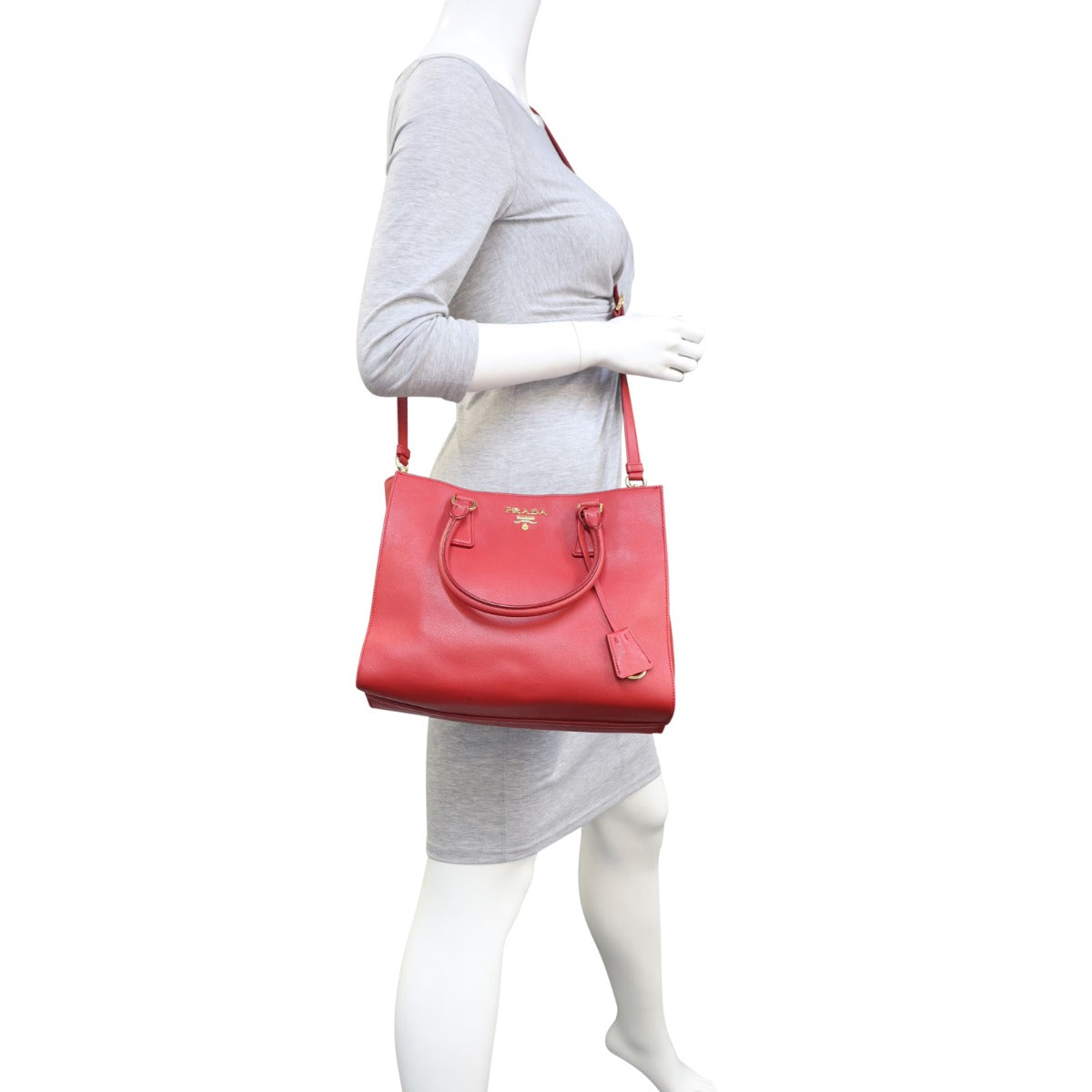 Prada Saffiano Two Way Tote
