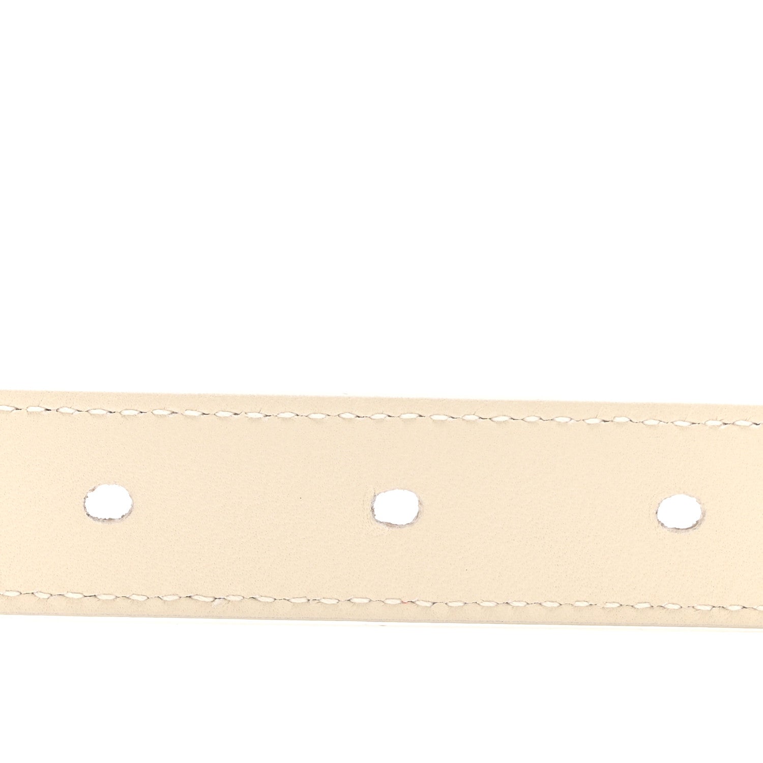 Smooth Calfskin Monogram Square Buckle Belt 80 32 Crema Soft