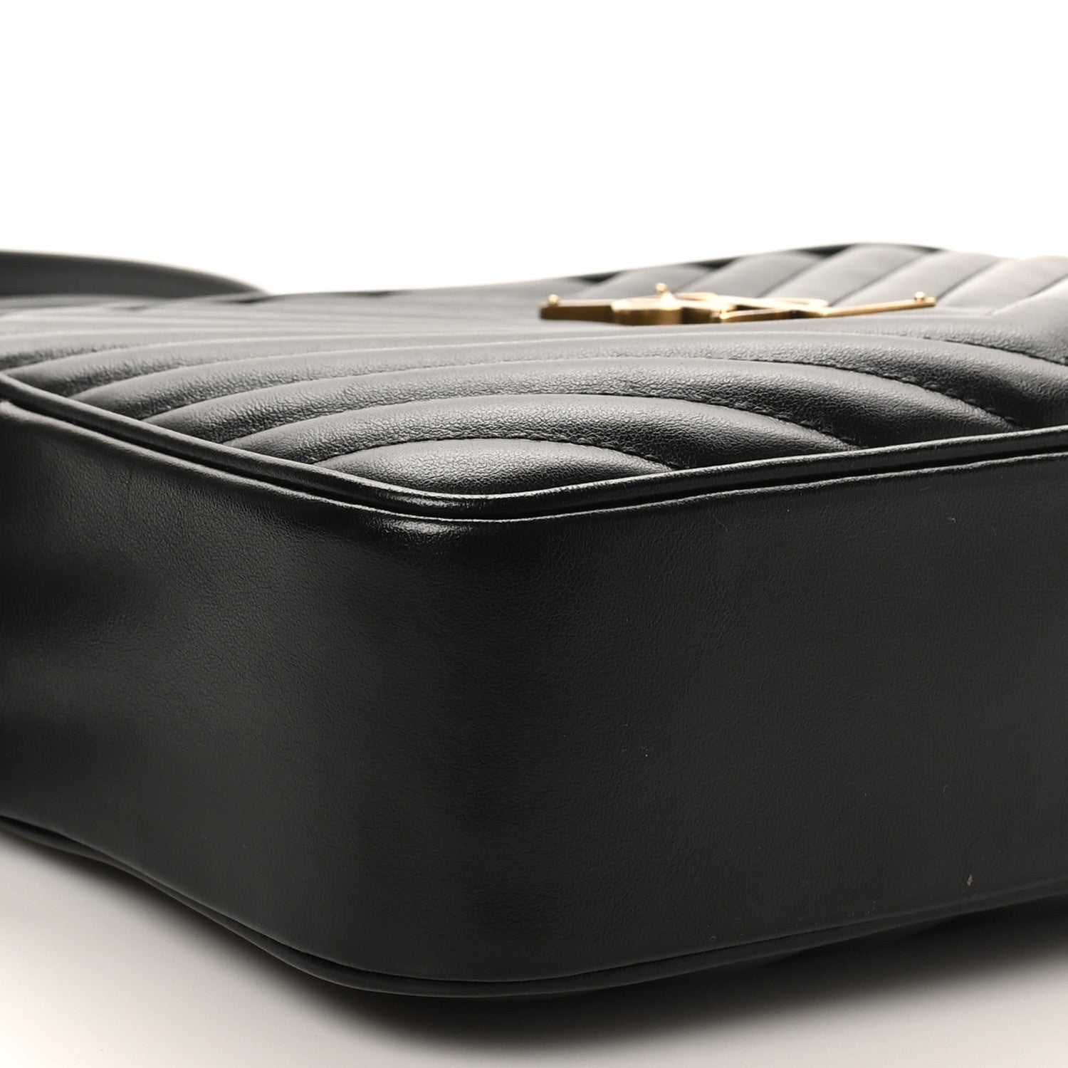 Calfskin Matelasse Monogram Lou Camera Bag Black