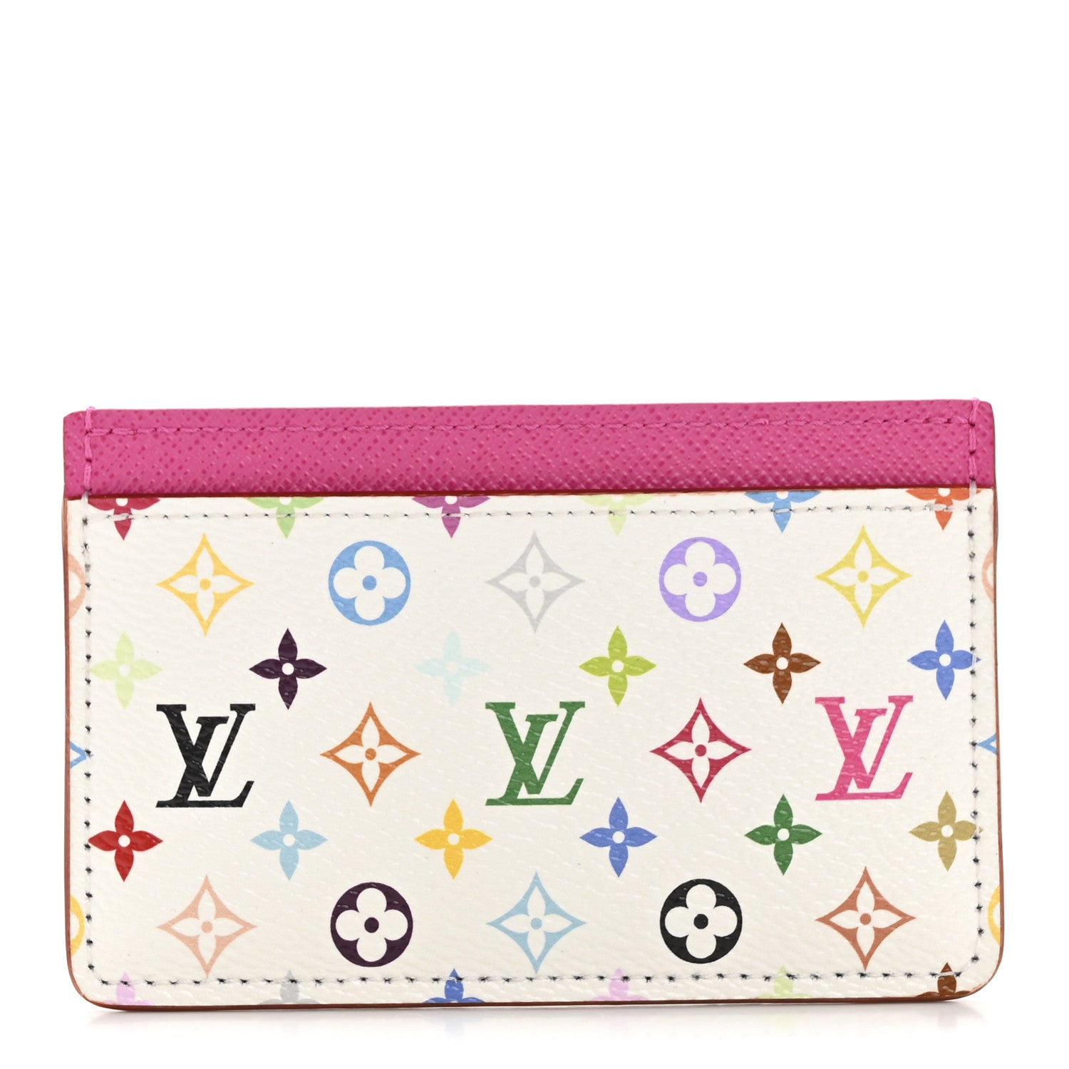 LV X TM Monogram Multicolor Card Holder Kawaii Pink