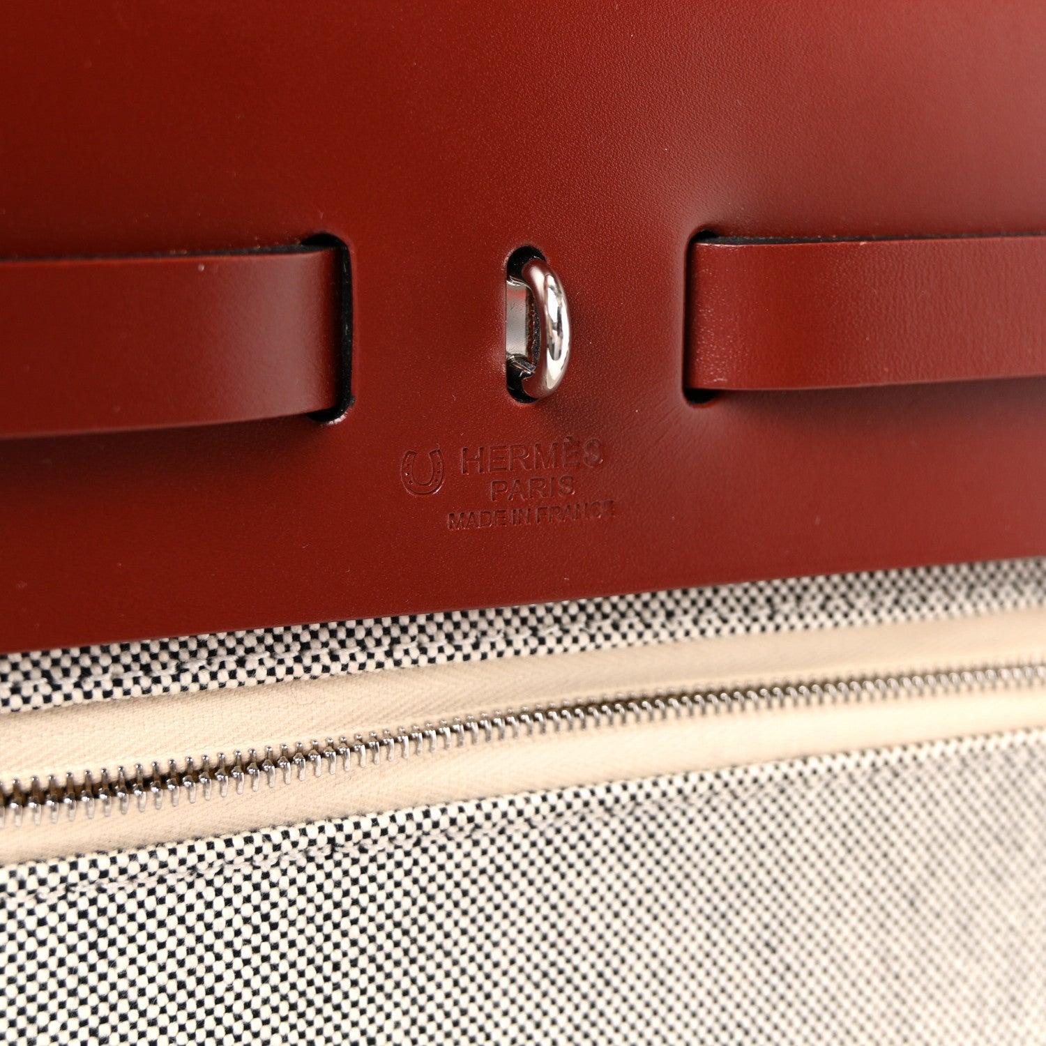 H Plume Canvas Vache Hunter Horseshoe Laque Circuit 24 Herbag Zip Retourne 31 Bleu Indigo Ecru Rouge H
