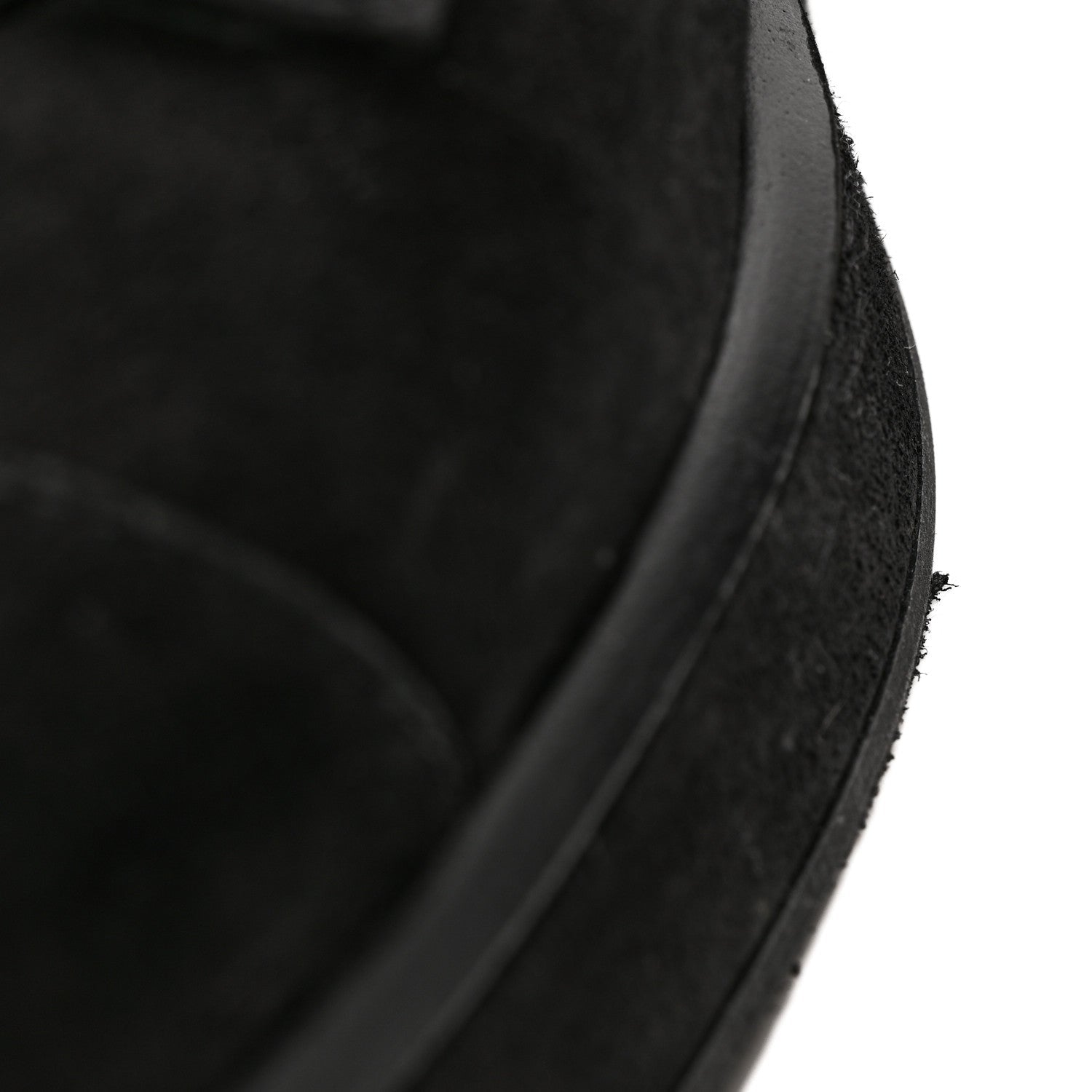 Suede Quilted Lace Up Combat Boots 38.5 Black