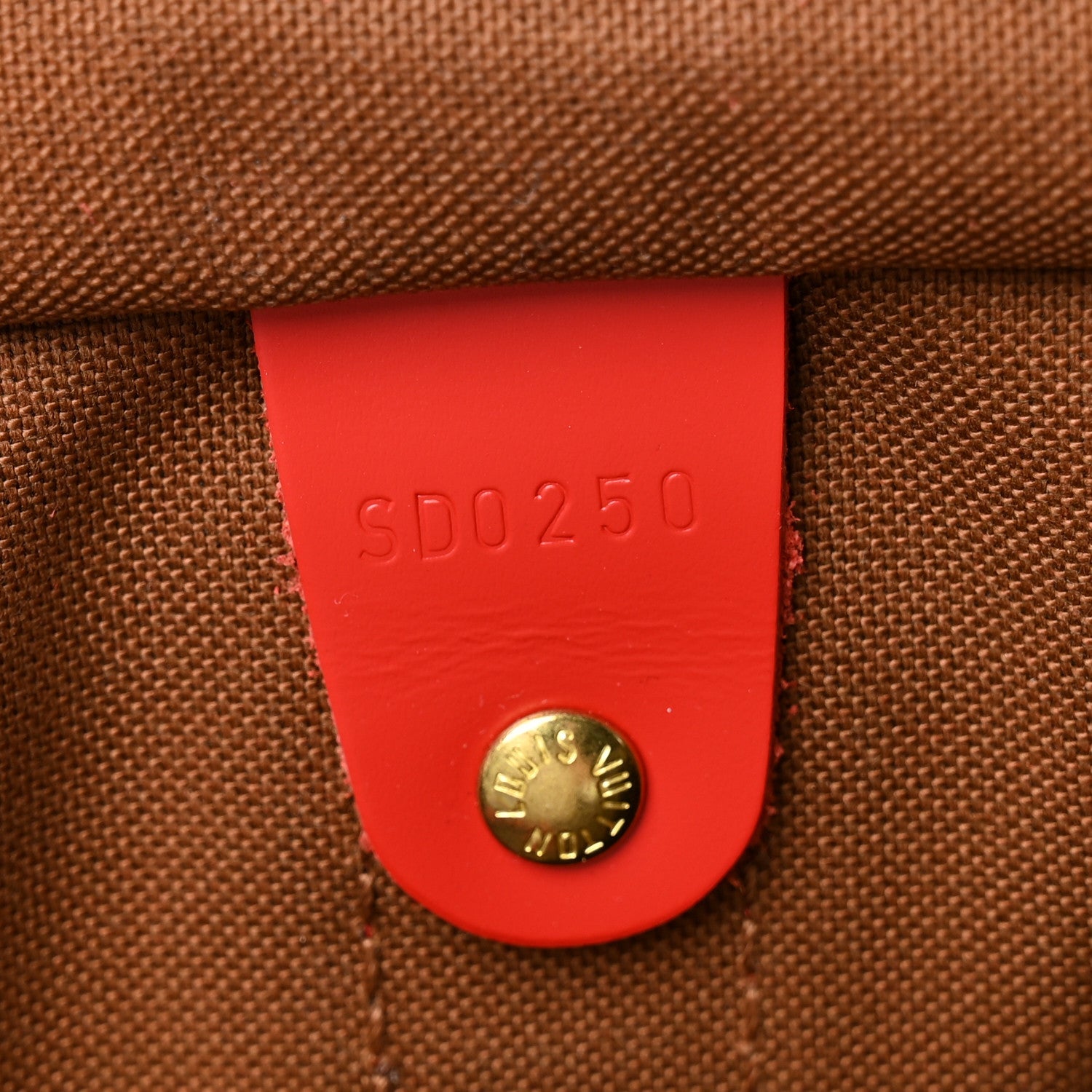 Calfskin Monogram Keepall Bandouliere 50 Coquelicot