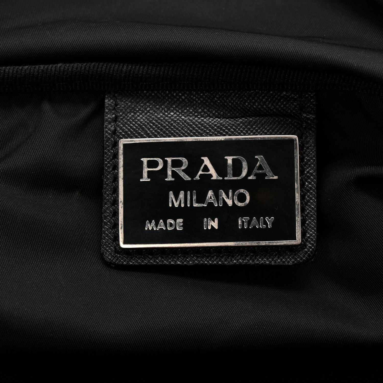 Tessuto Nylon Saffiano Viaggio Duffle Black